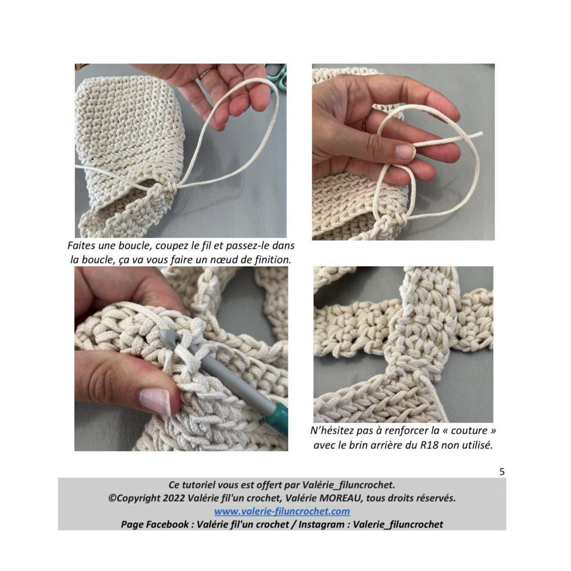 Tutoriel Pochette Tournesol au Crochet