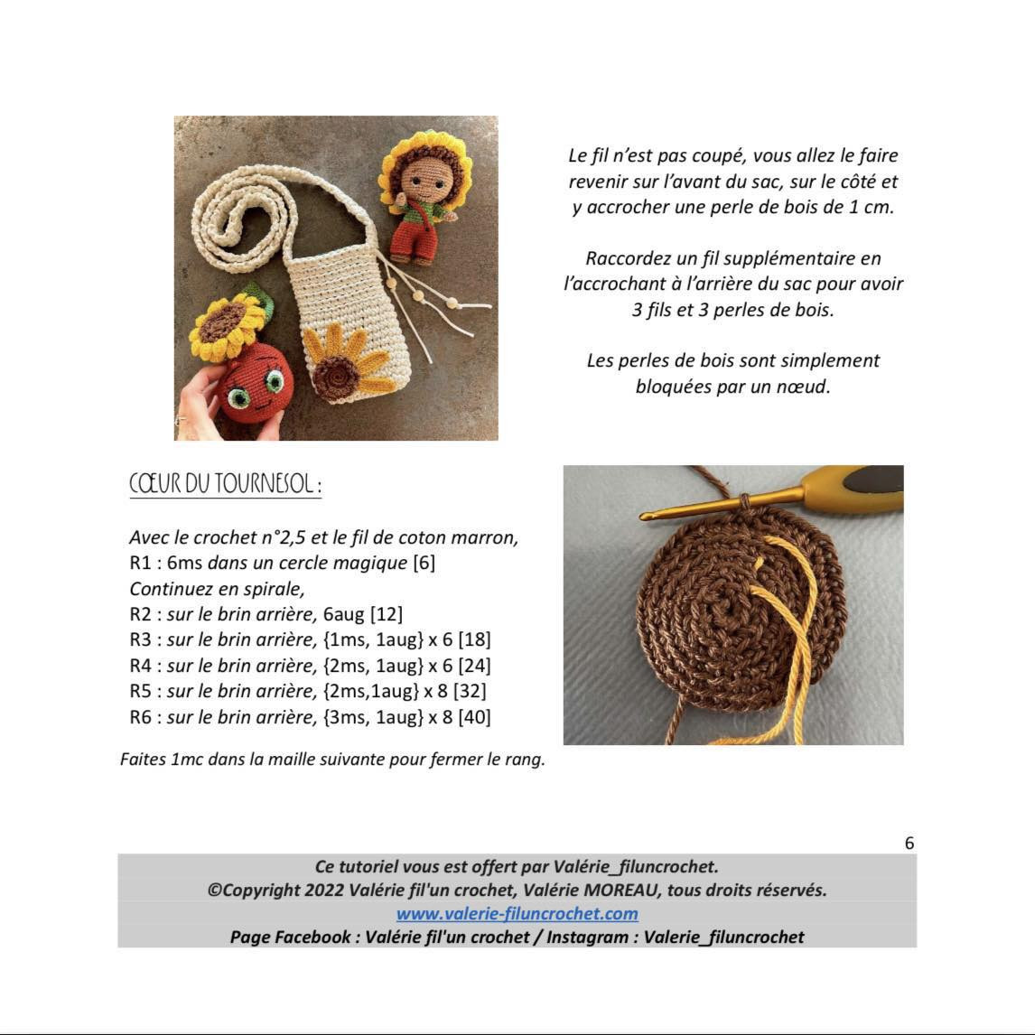 Tutoriel Pochette Tournesol au Crochet