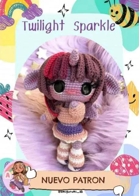 Twilight Sparkle Amigurumi Crochet Pattern