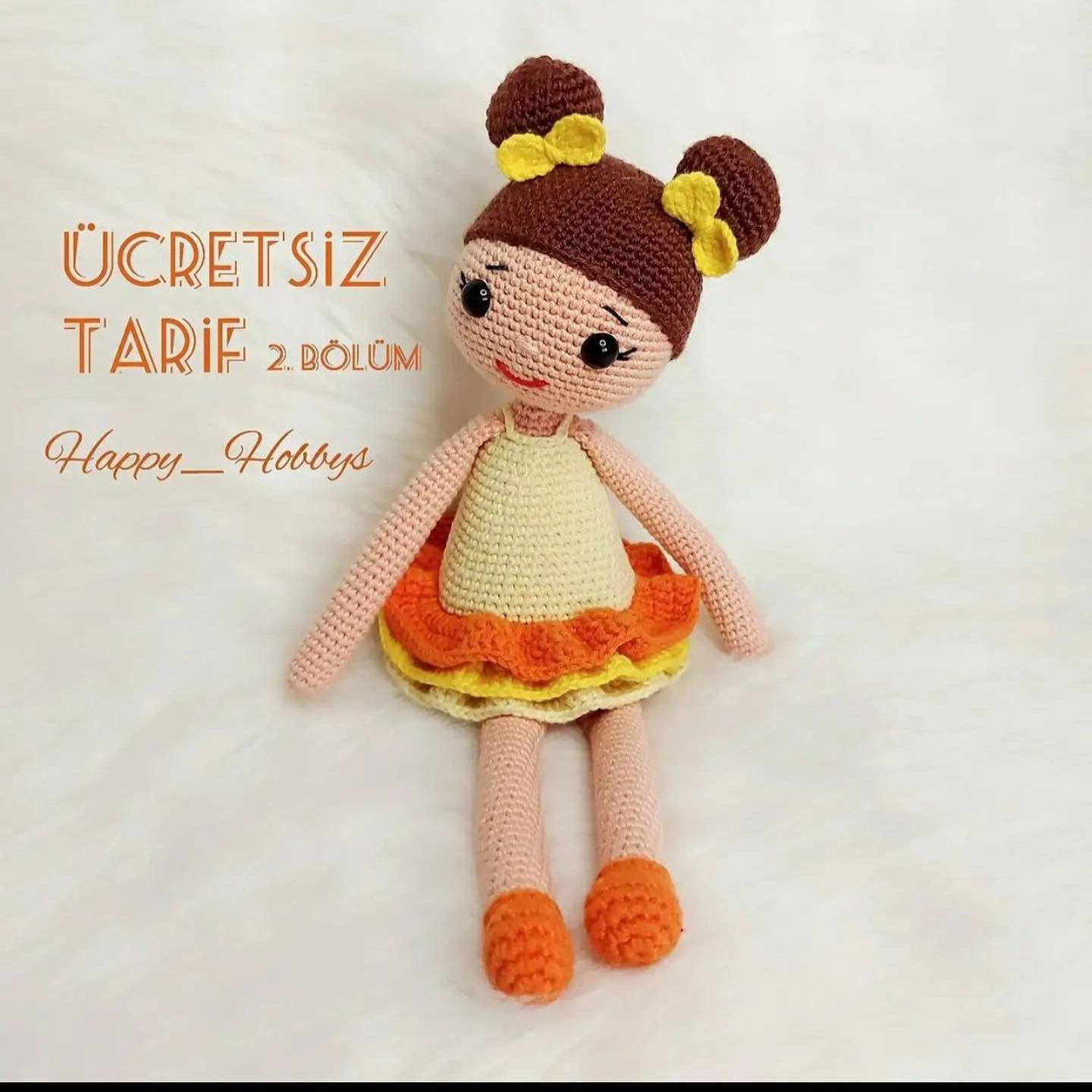 Ücretsiz Amigurumi Kız Bebek Tarifi - Happy Hobbys