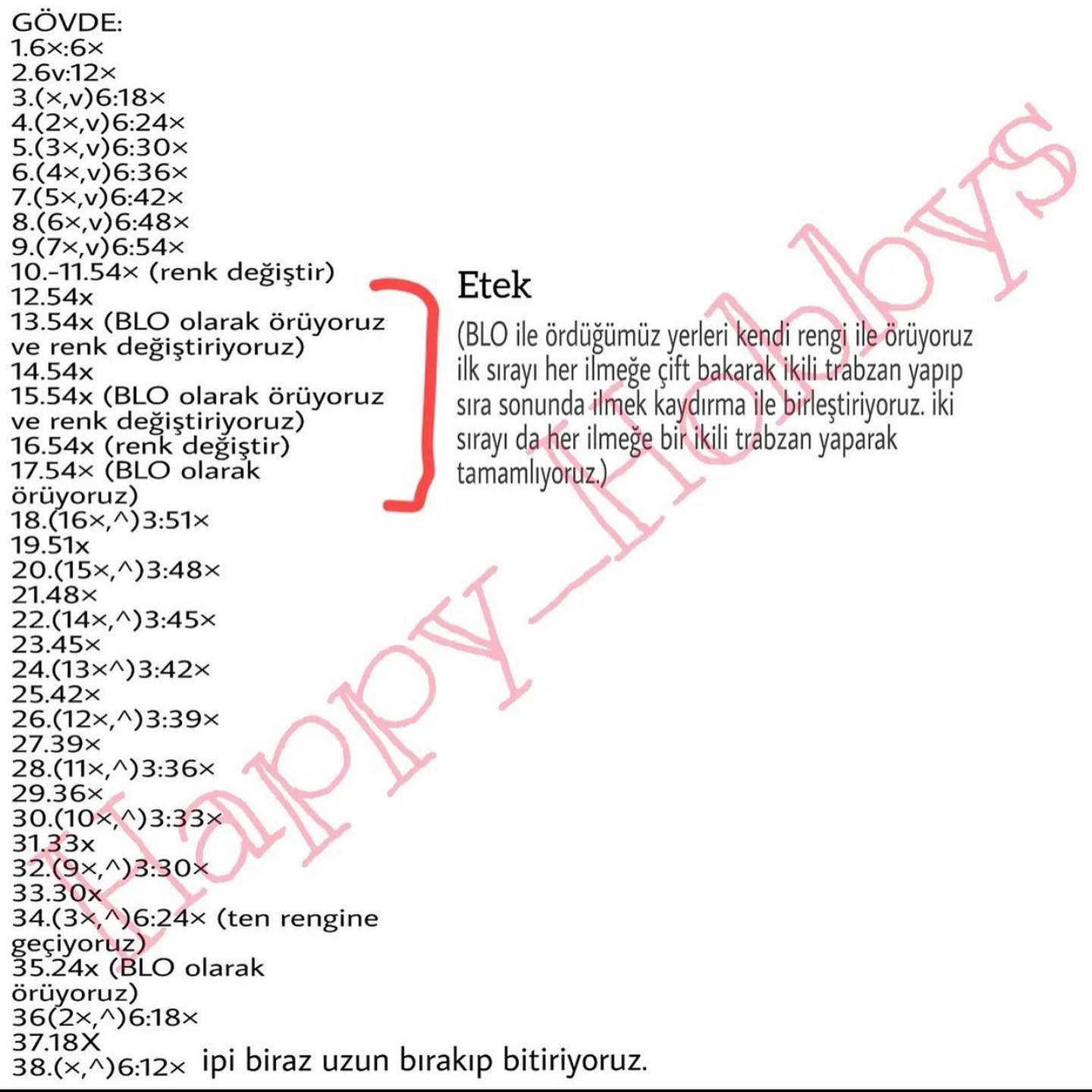 Ücretsiz Amigurumi Kız Bebek Tarifi - Happy Hobbys