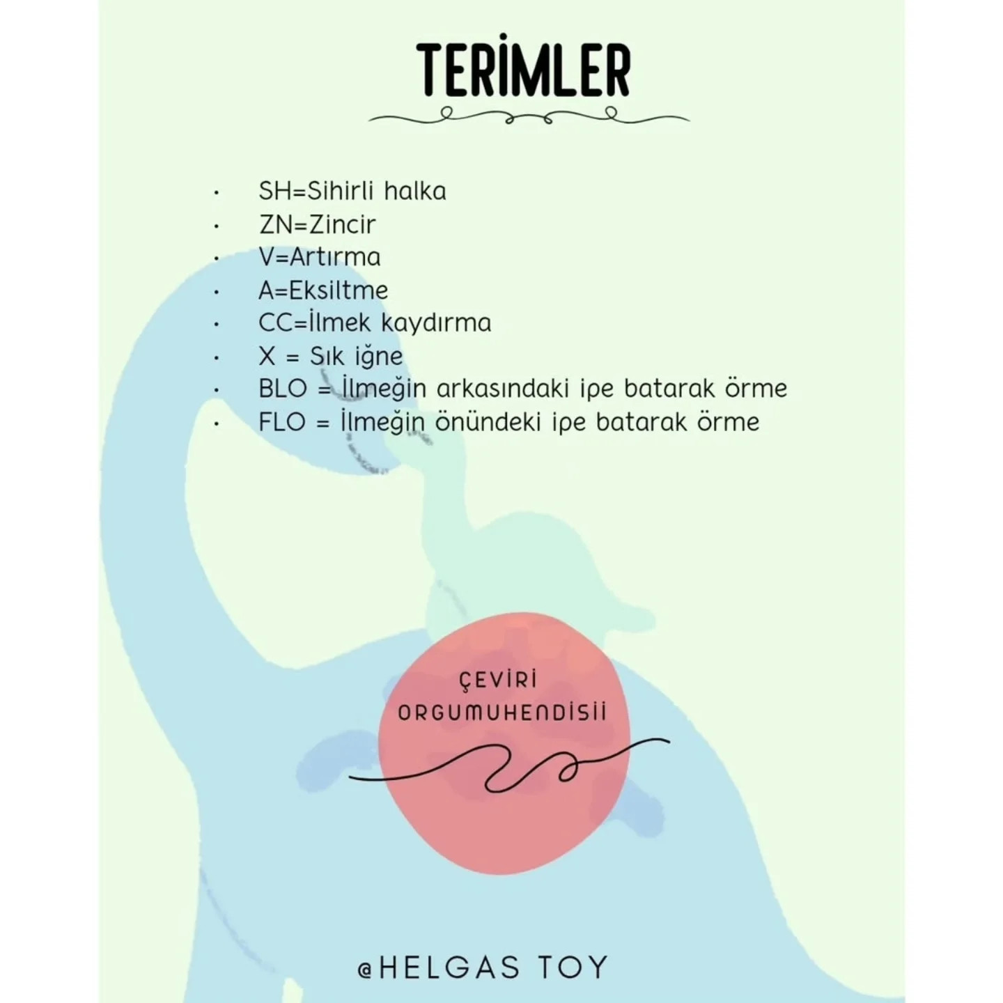 Ücretsiz Dinozor Amigurumi Tarifi: Adım Adım MÖk Len Dinosauri Örgü Deseni