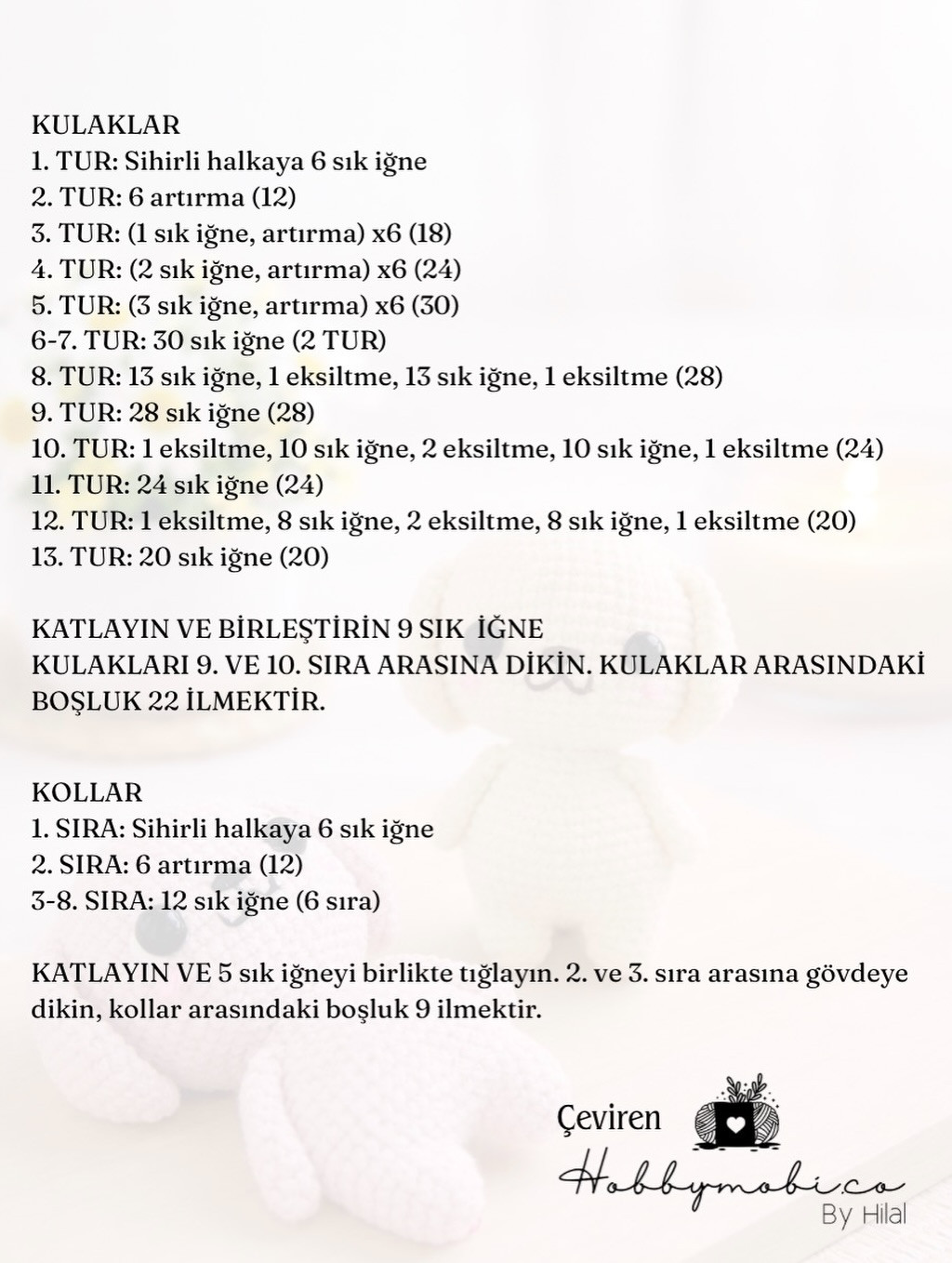 Ücretsiz Tarifi: Sevimli Pembe ve Krem Renkli Köpeği Mıknatıs Yapımı