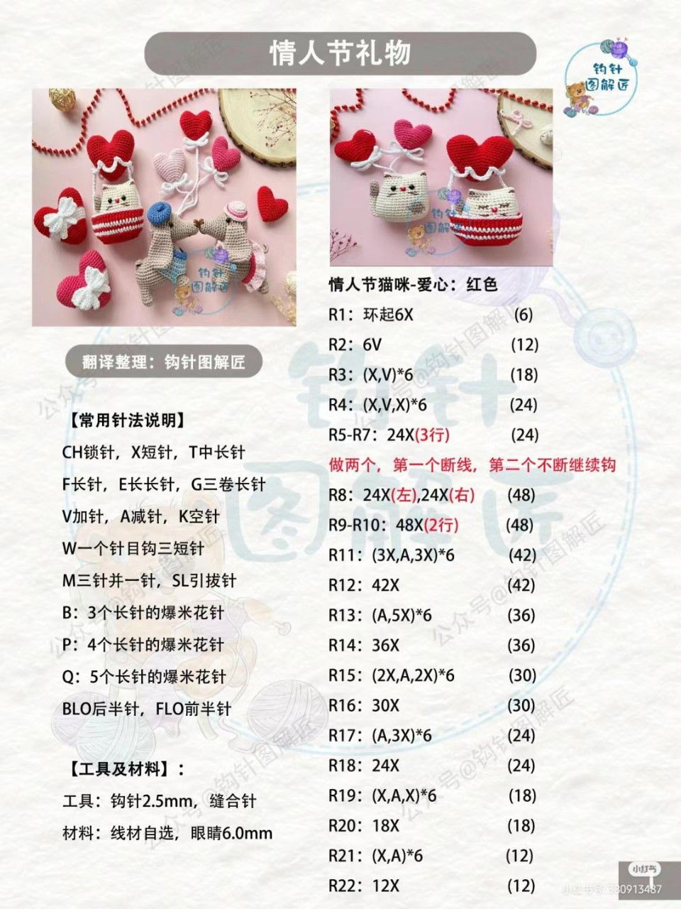 Valentine's Day Crochet Tutorial: Cat Basket, Heart Balloons & Dogs