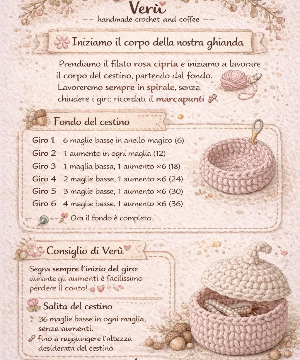 Vanda La ghianda: Mini cestino a forma di ghianda con coperchio rimovibile, ispirato dalla natura