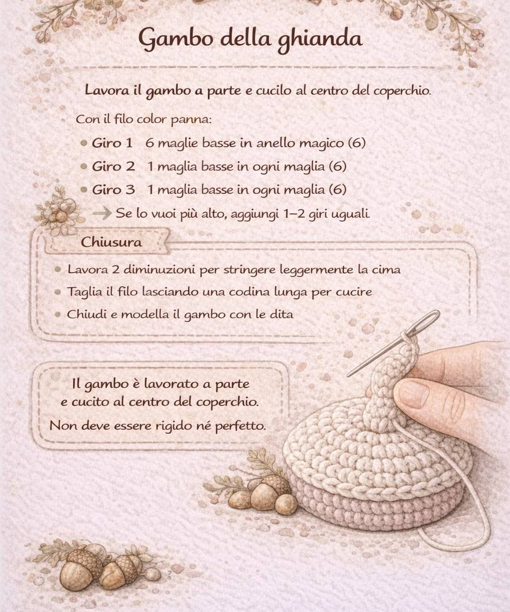 Vanda La ghianda: Mini cestino a forma di ghianda con coperchio rimovibile, ispirato dalla natura