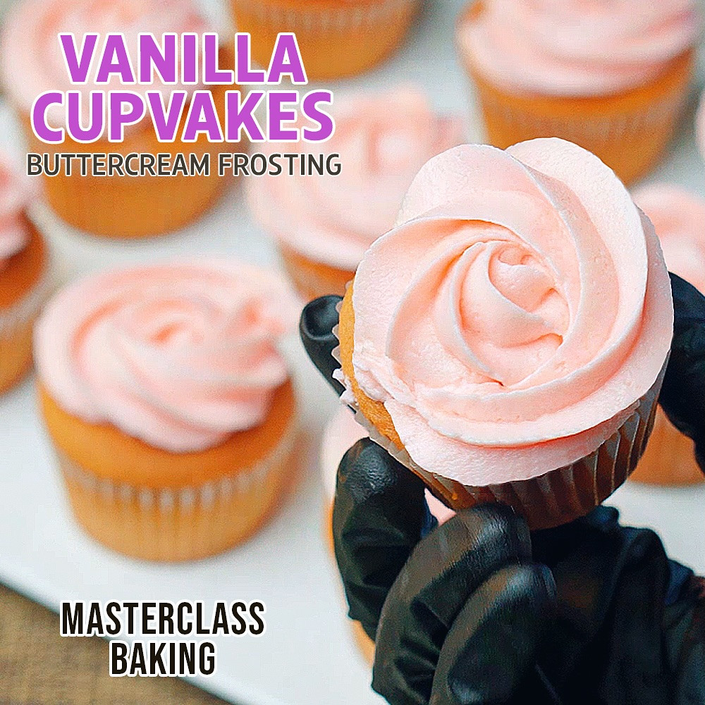 Vanilla Cupcakes with Buttercream Frosting Recipe