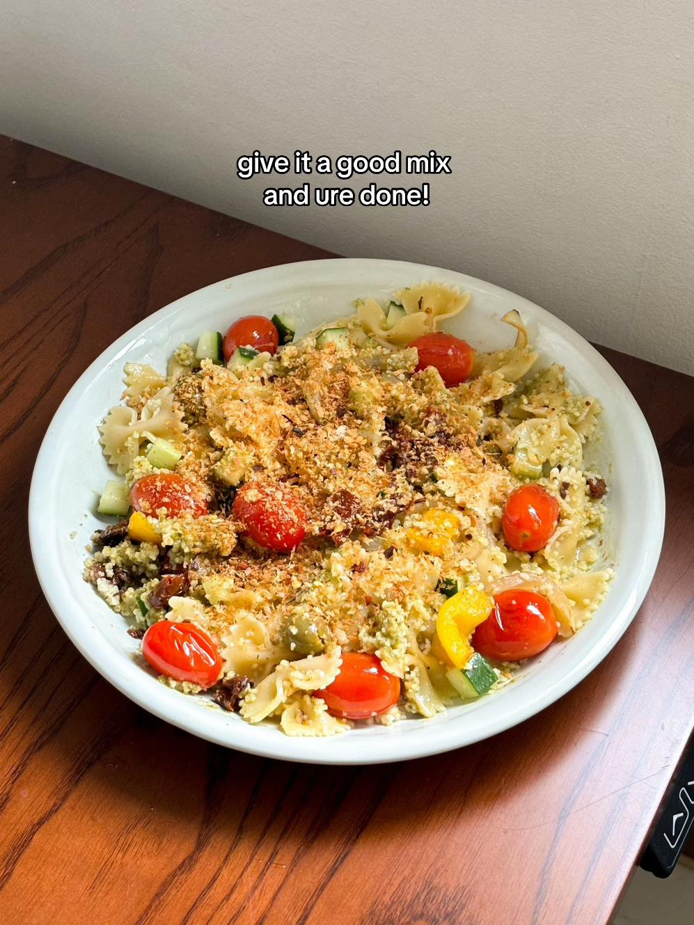 Versatile Pasta Salad with Sautéed Vegetables, Couscous, and Toasted Panko Breadcrumbs