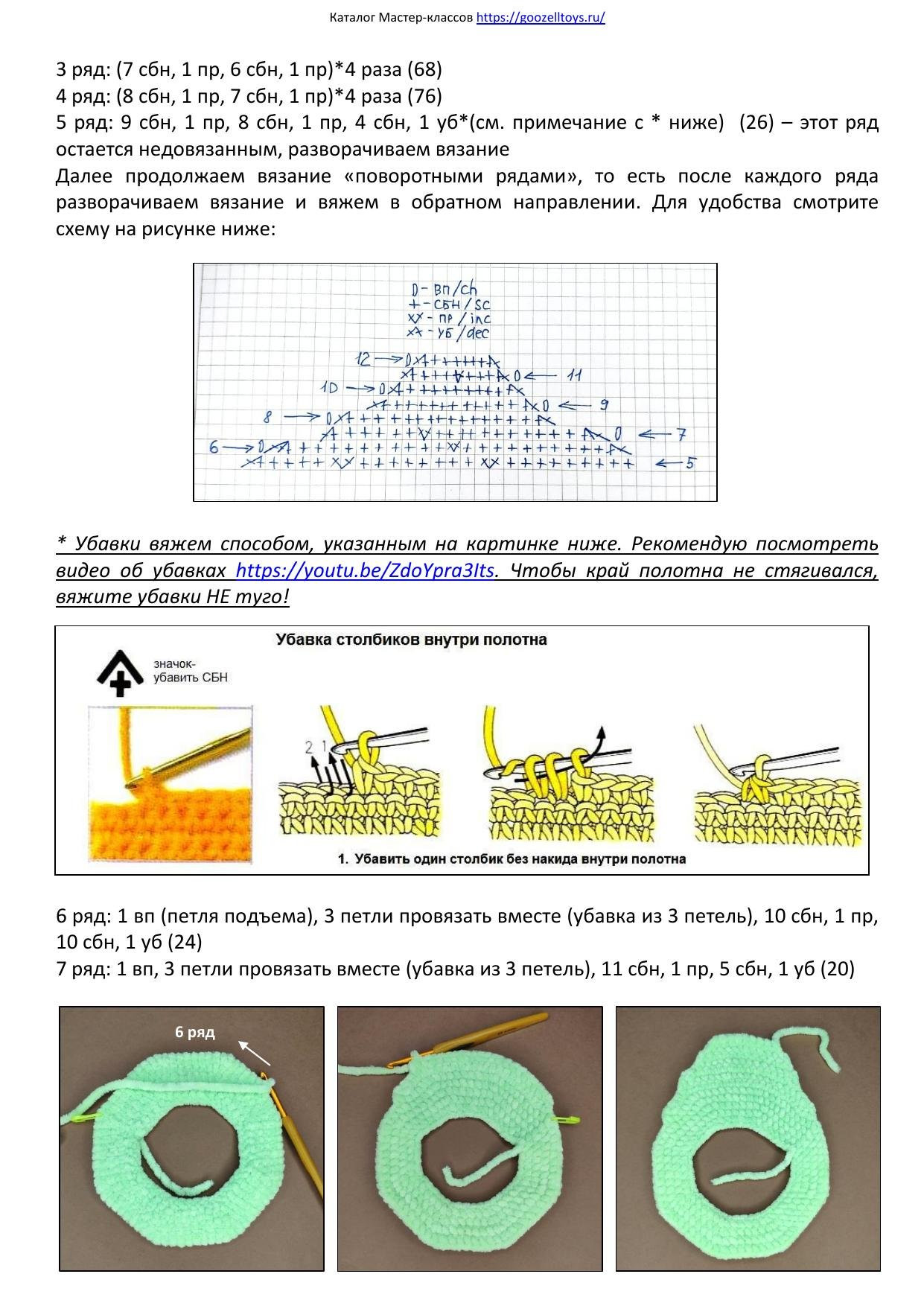 Веселый Авокадо: Мастер-класс по вязанию крючком, автор @goozell_toys