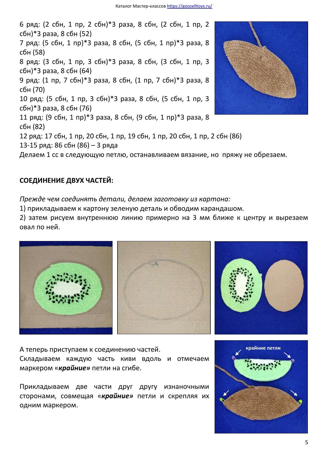 Веселый Киви, или Дон Кивион - Мастер-класс по вязанию крючком