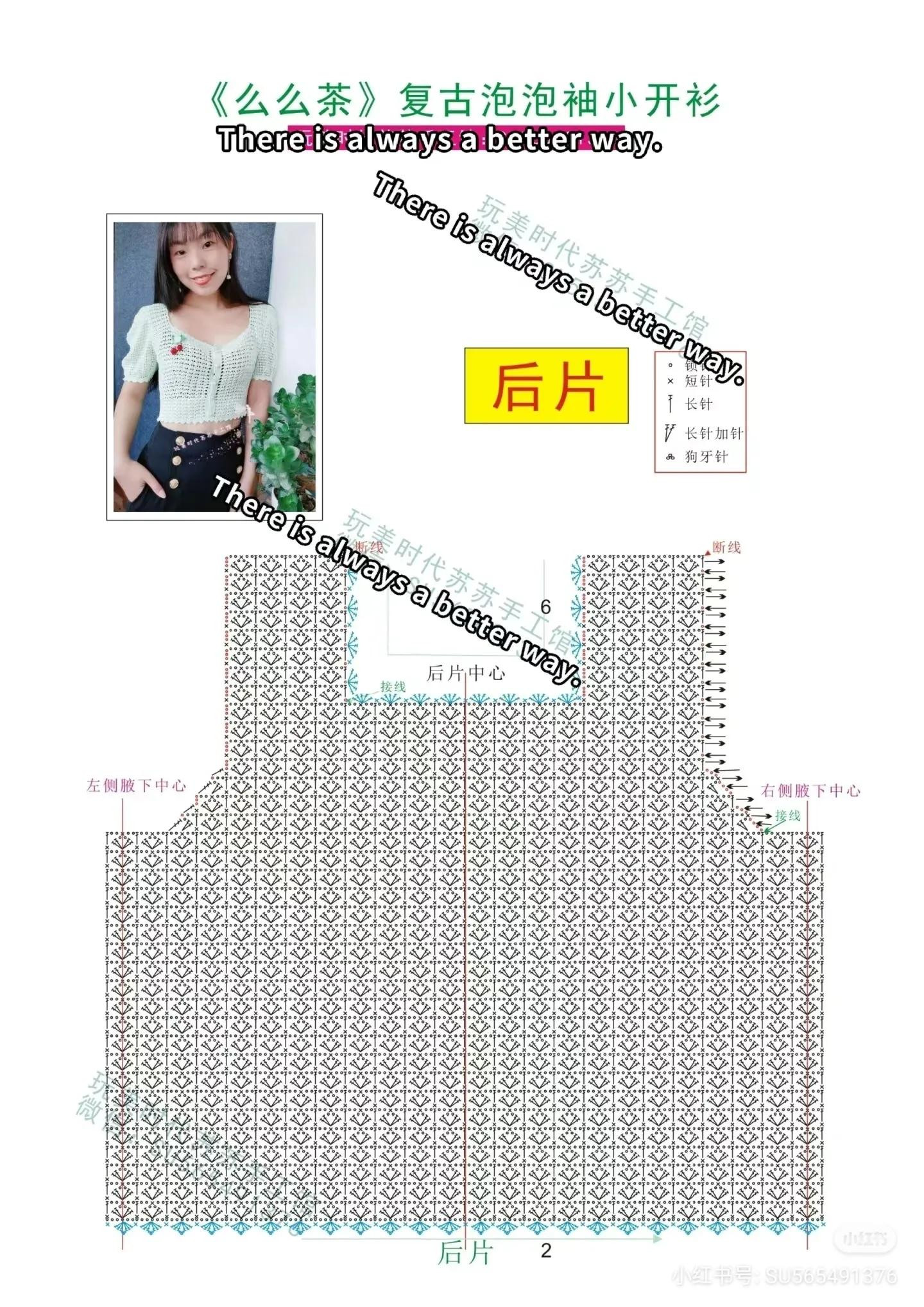 Vintage Puff Sleeve Crochet Cardigan Pattern