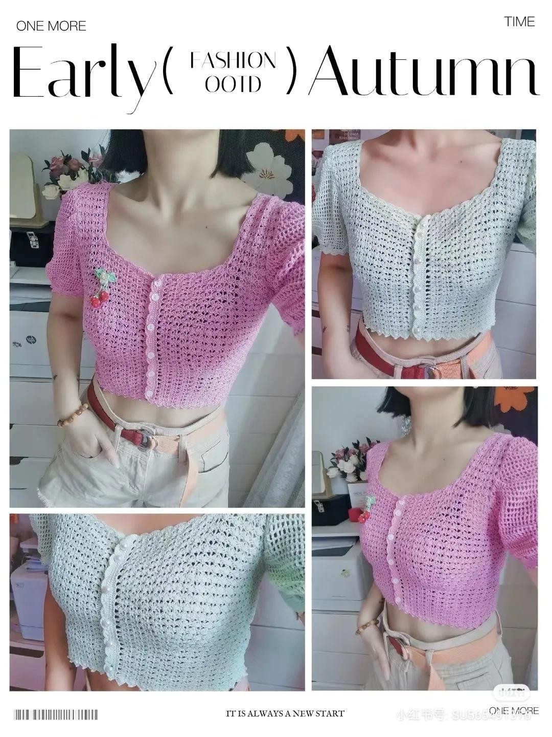 Vintage Puff Sleeve Crochet Cardigan Pattern