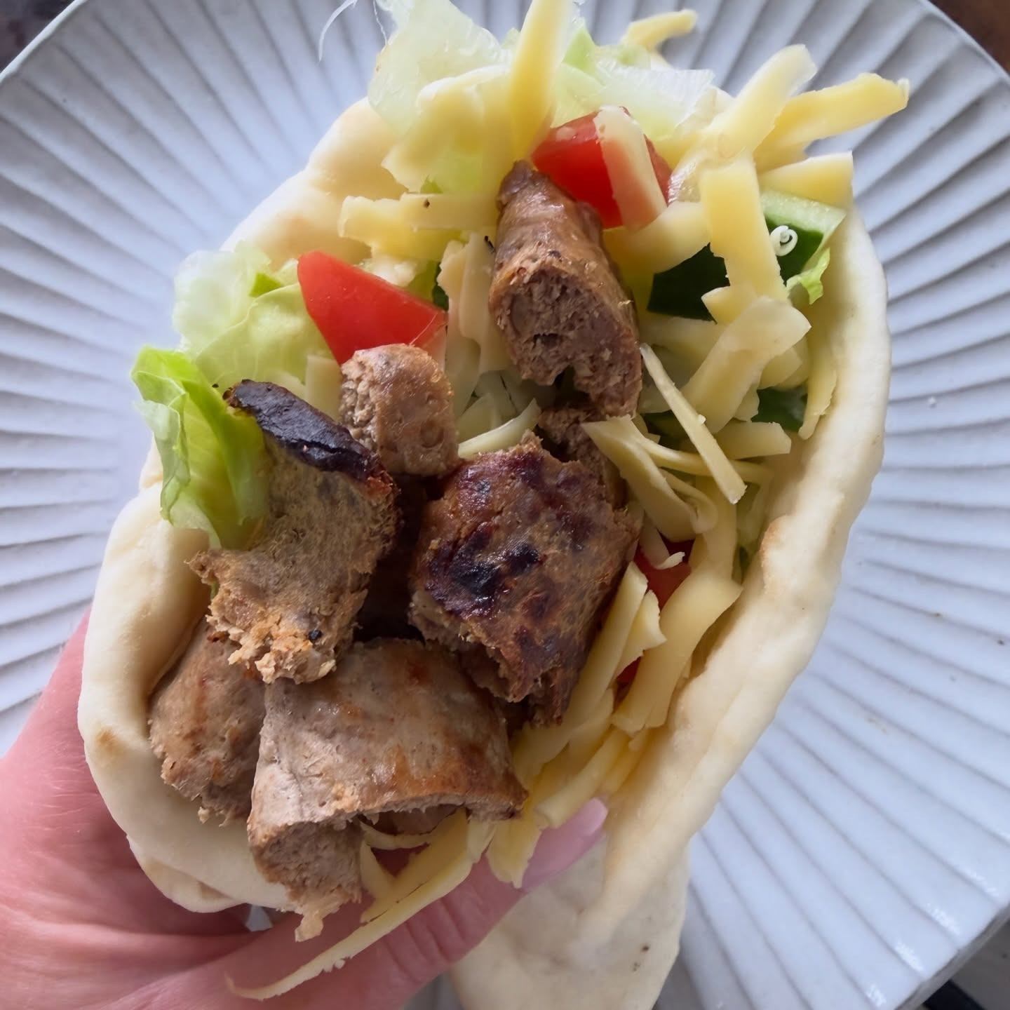 Viral TikTok Doner Kebab: Homemade Lamb Mince Recipe in Pita Bread with Cheese and Vegetables