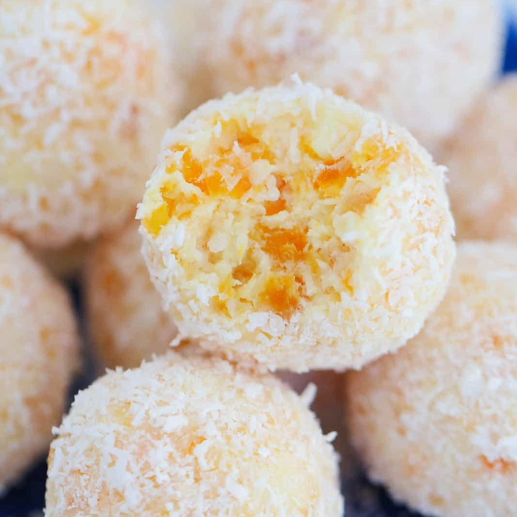White Chocolate, Coconut & Apricot Balls: The Easiest No-Bake Sweet Treat