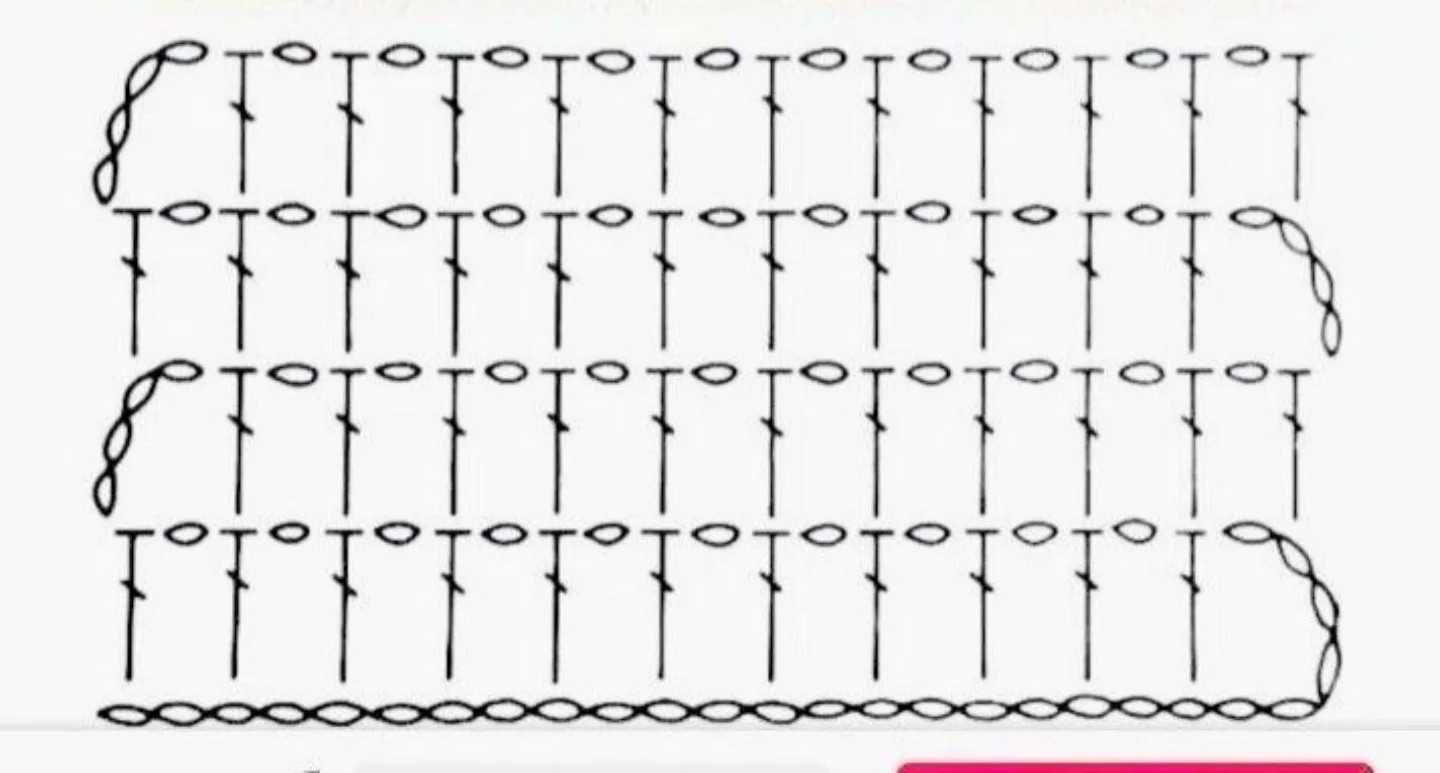 White Crochet Mesh Dress with Long Sleeves and Flat Stitch Chart Pattern