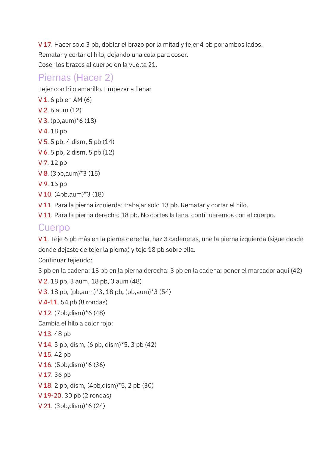 Winnie the Pooh Amigurumi Oso PDF Patrón Gratis - Gấu Winnie Móc Len