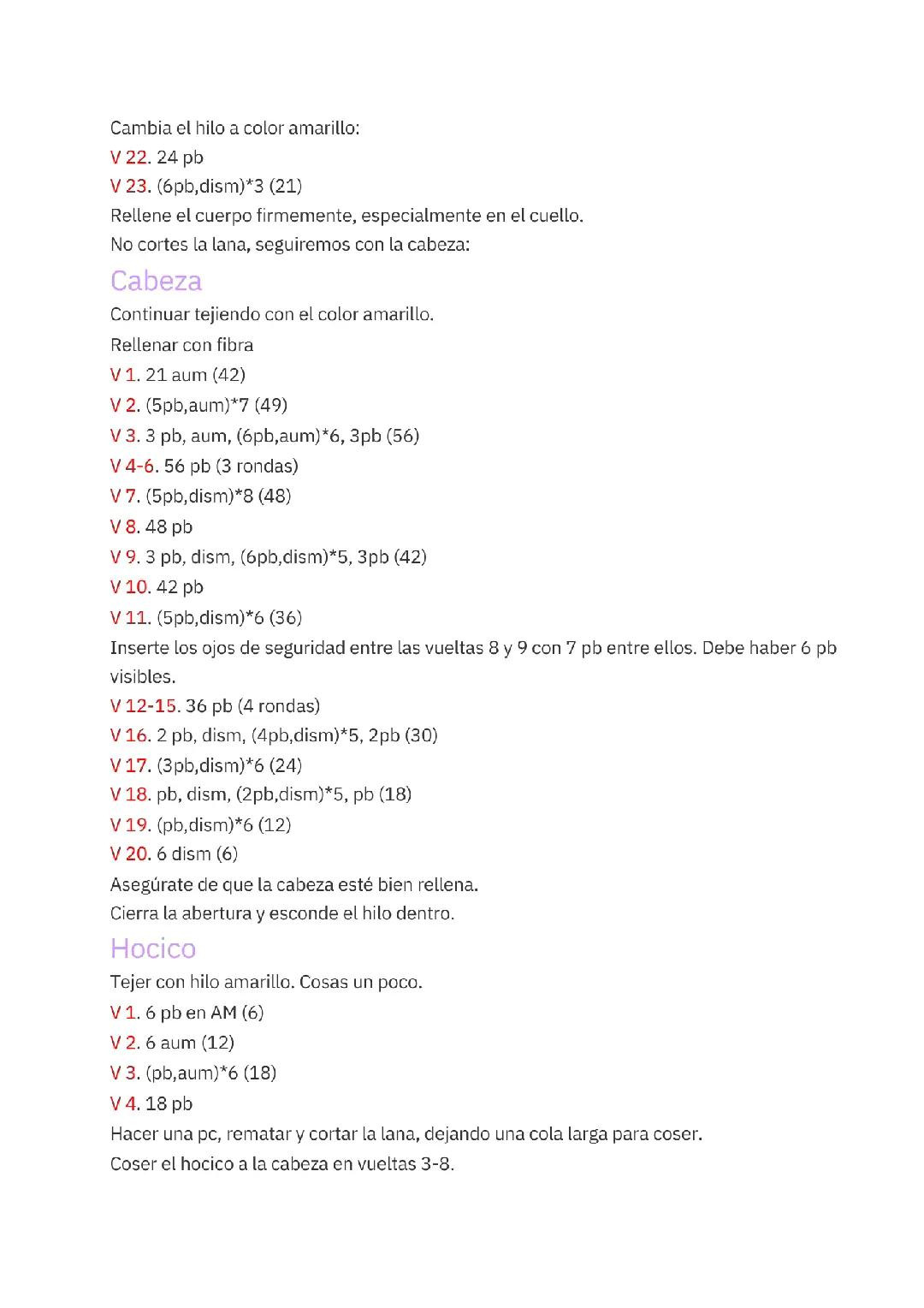 Winnie the Pooh Amigurumi Oso PDF Patrón Gratis - Gấu Winnie Móc Len