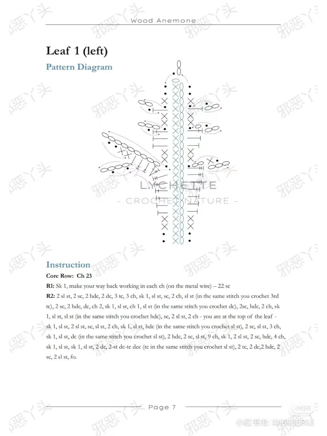 Wood Anemone Crochet Pattern: Materials, Symbols, and Photo Guide