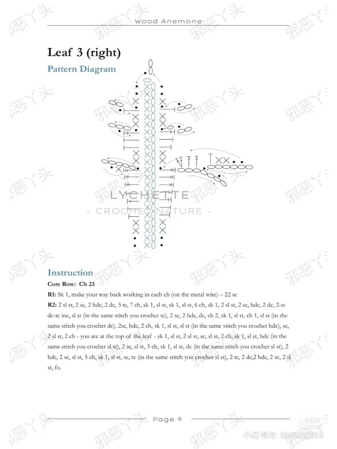 Wood Anemone Crochet Pattern: Materials, Symbols, and Photo Guide