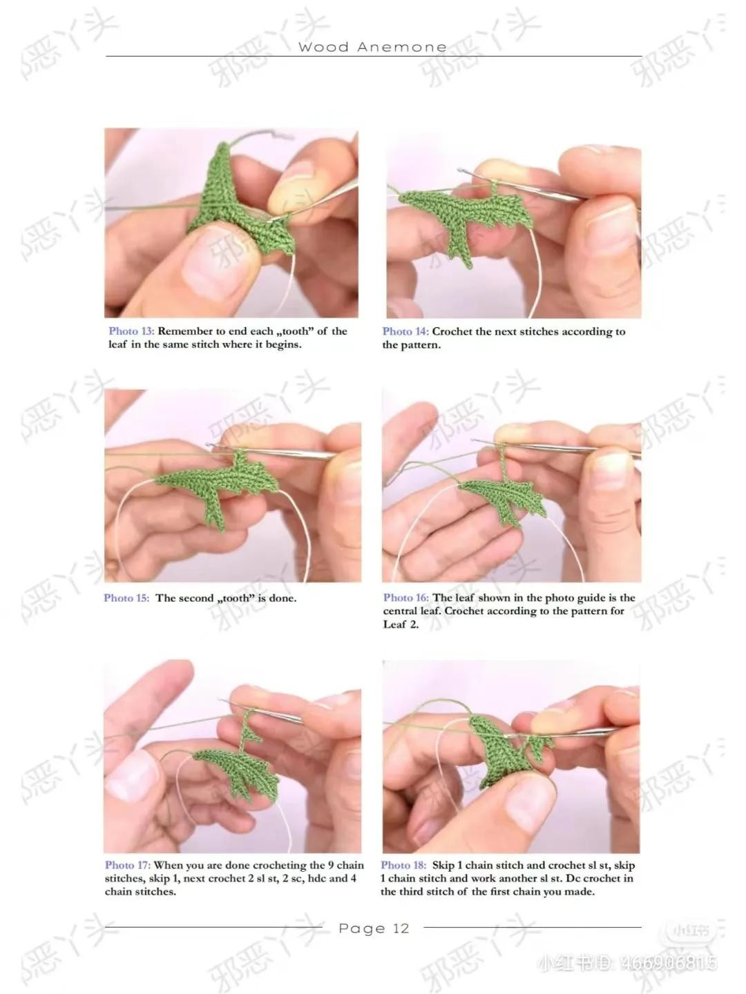 Wood Anemone Crochet Pattern: Materials, Symbols, and Photo Guide