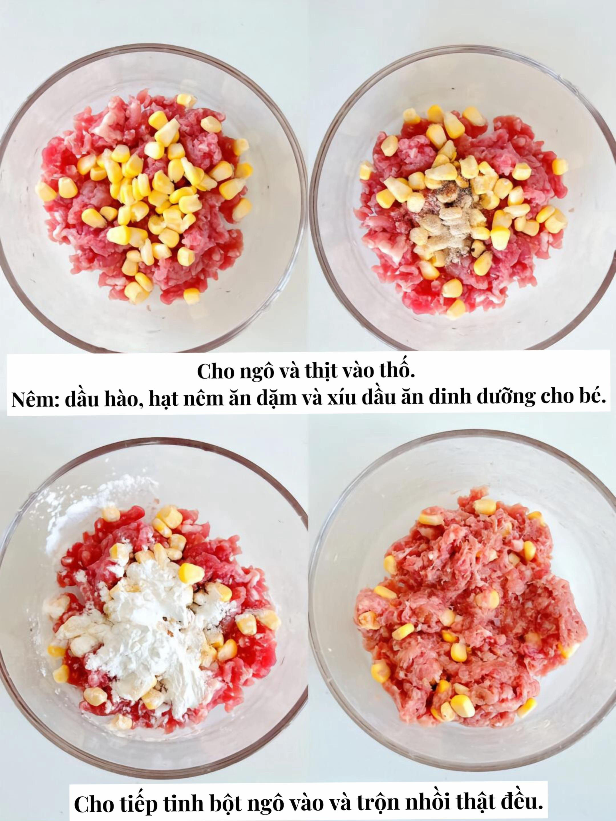 Xíu Mại Thịt Heo Và Ngô Tươi