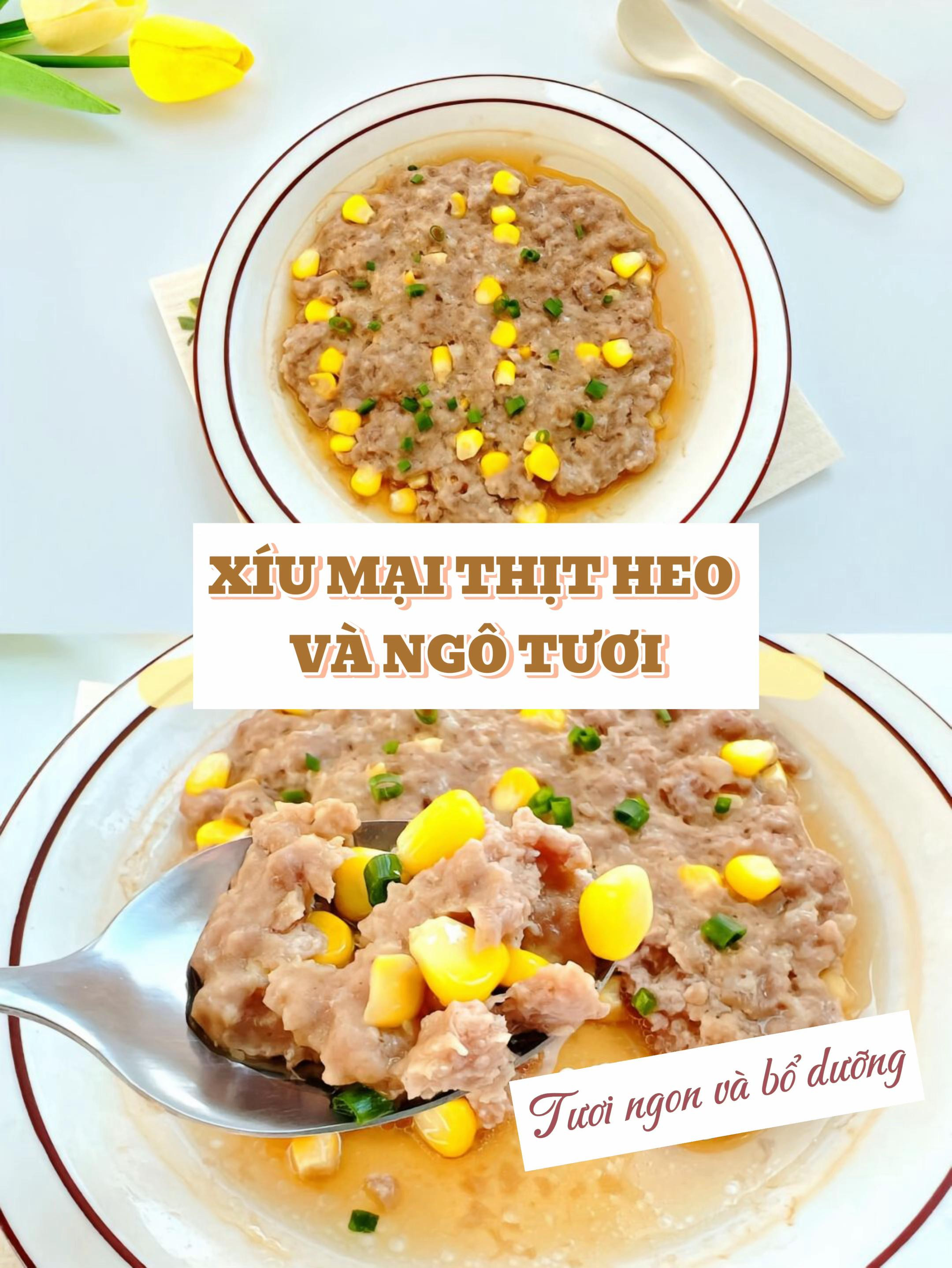 Xíu Mại Thịt Heo Và Ngô Tươi
