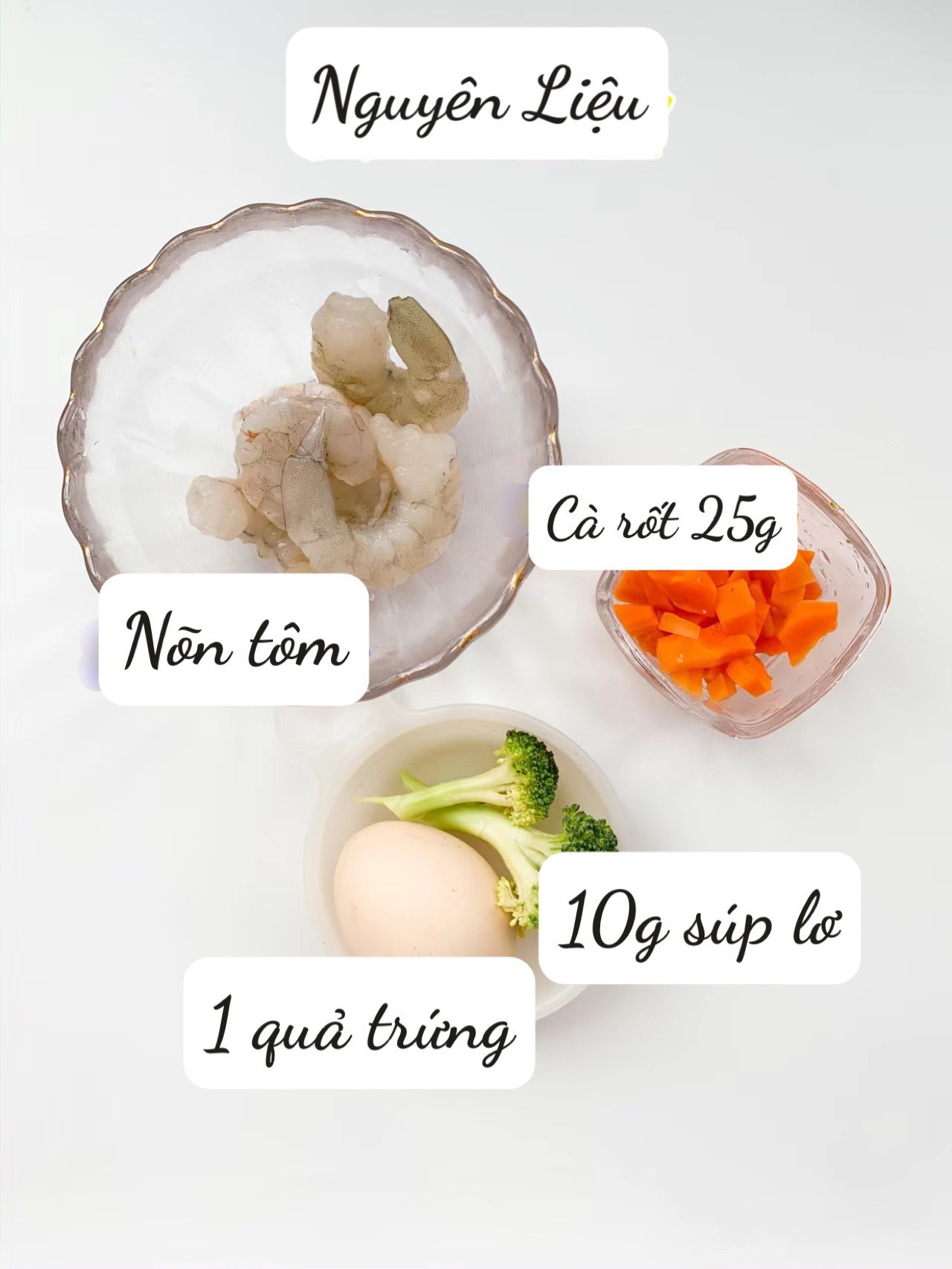 Xúc xích tôm rau củ bổ sung canxi cho bé trên 8 tháng tuổi, mềm không cần răng cũng ăn được