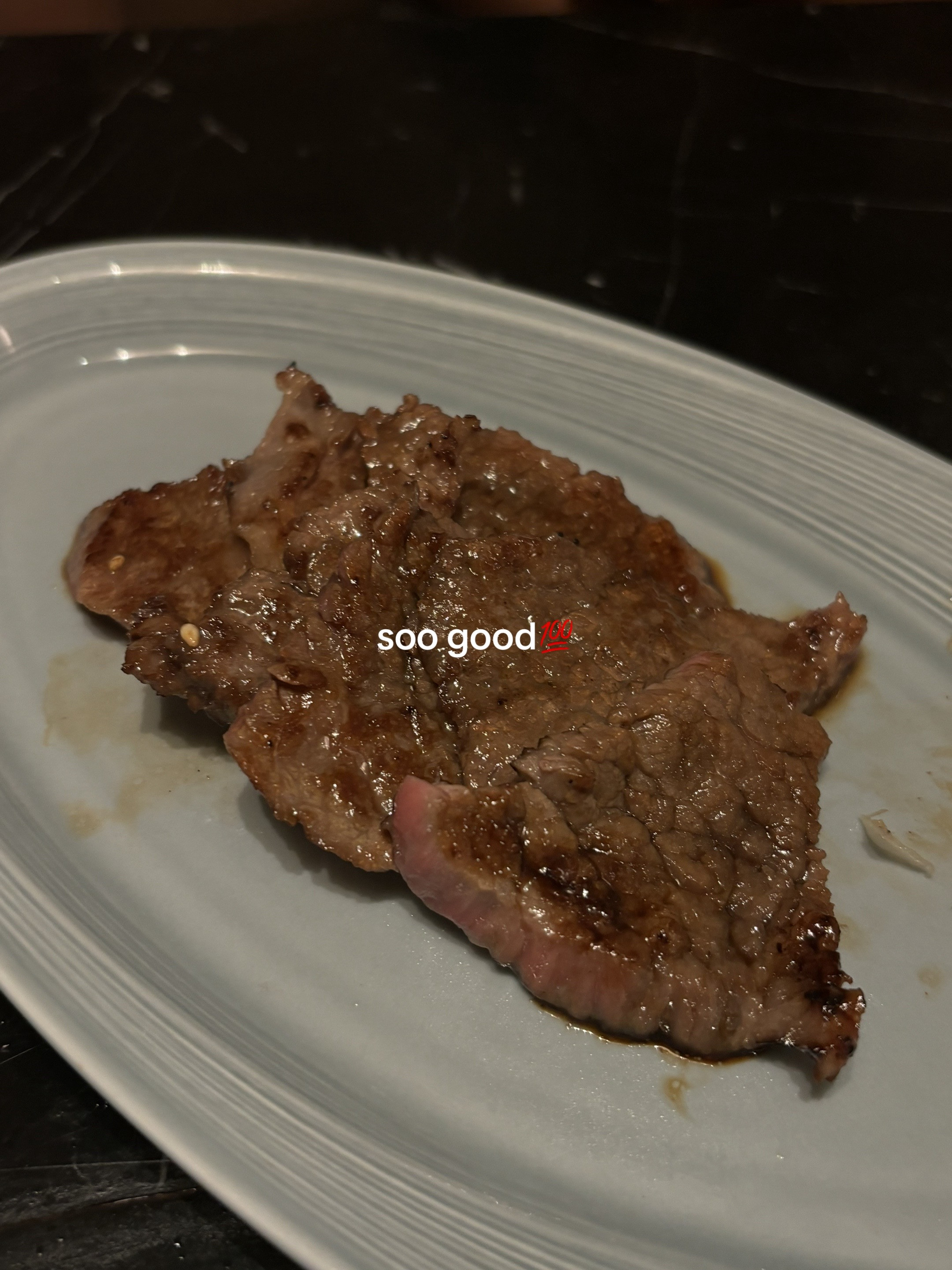 Yakisugi Karubi and Negi Tanshio at Esina Plaza Senayan Japanese BBQ Restaurant in Jakarta