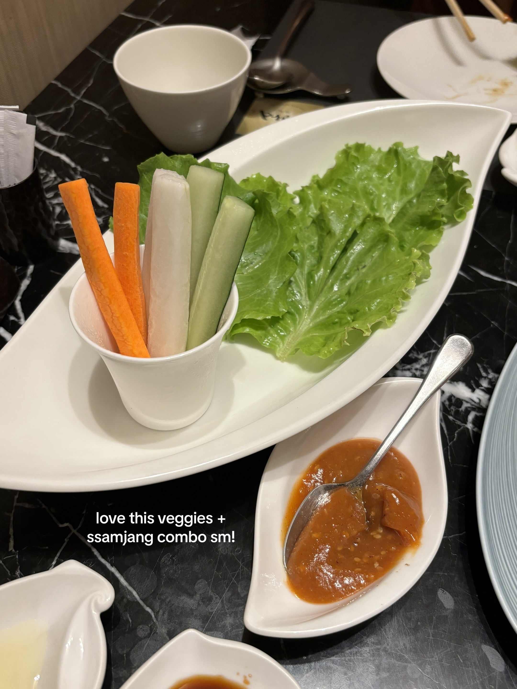 Yakisugi Karubi and Negi Tanshio at Esina Plaza Senayan Japanese BBQ Restaurant in Jakarta