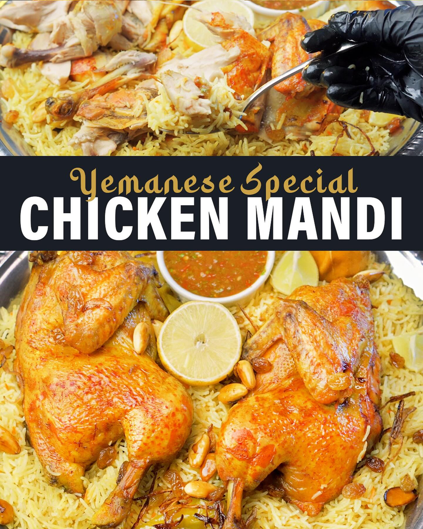 Yemenese Special Chicken Mandi Recipe with Smoked Flavor and Spiced Basmati Rice