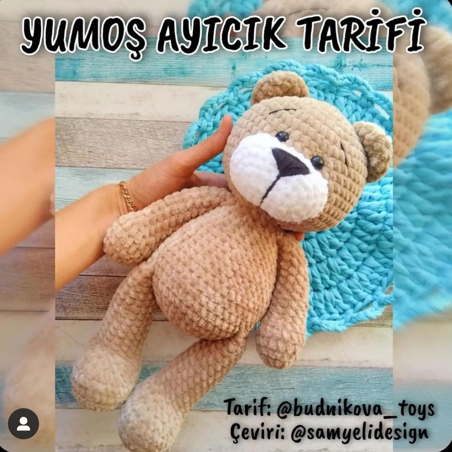 Yumuş Ayıcık Tarifi: Adım Adım Amigurumi Gümüş Krem Renk Mucize