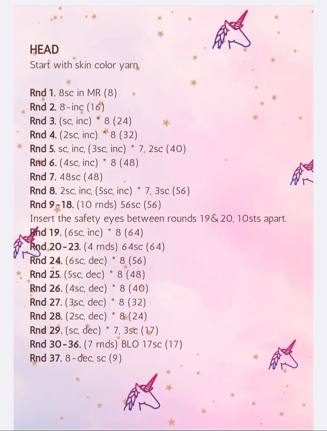 Yuni Unicorn Amigurumi Crochet Pattern Tutorial