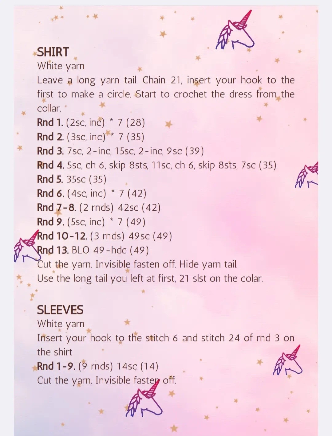 Yuni Unicorn Amigurumi Crochet Pattern Tutorial