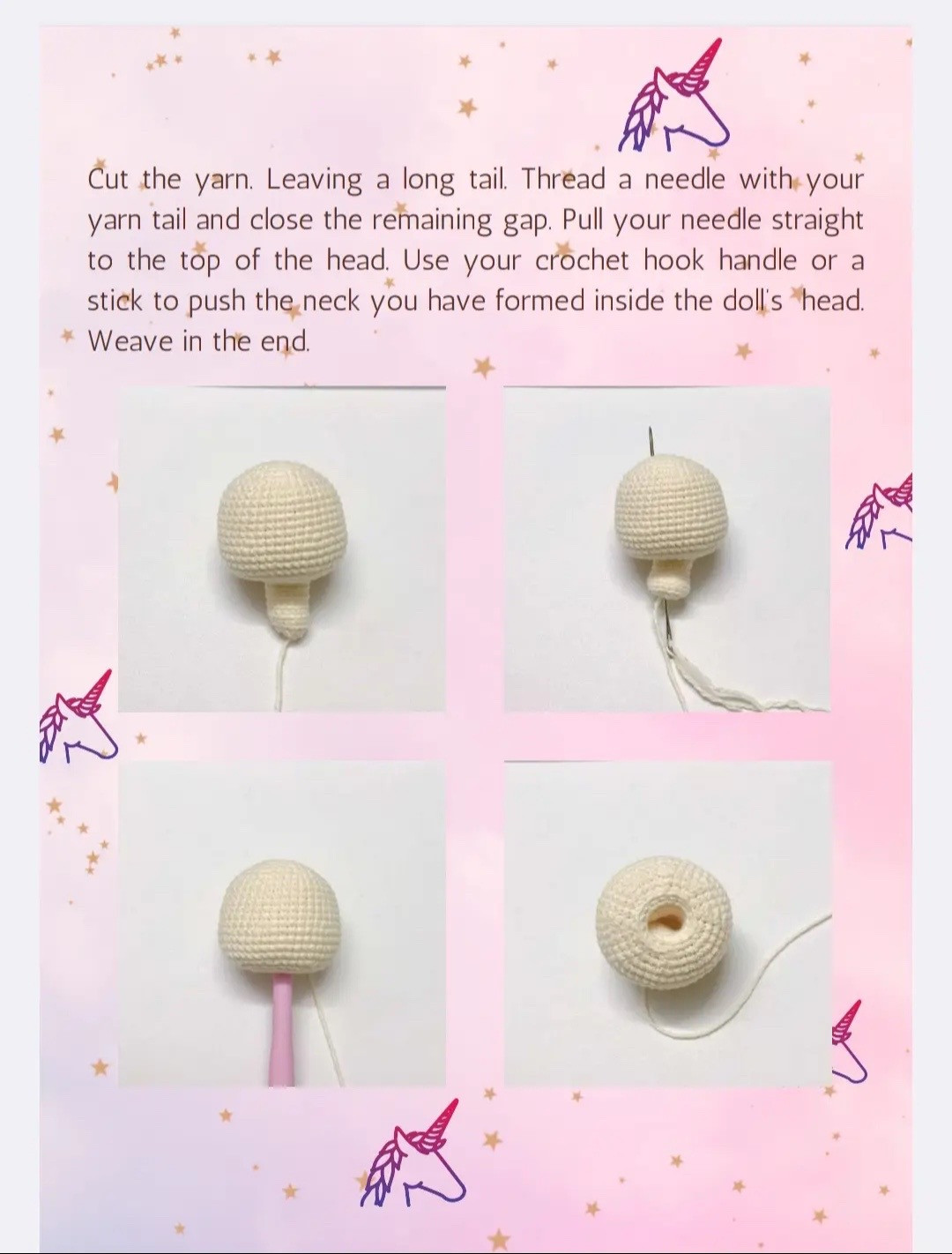 Yuni Unicorn Amigurumi Crochet Pattern Tutorial