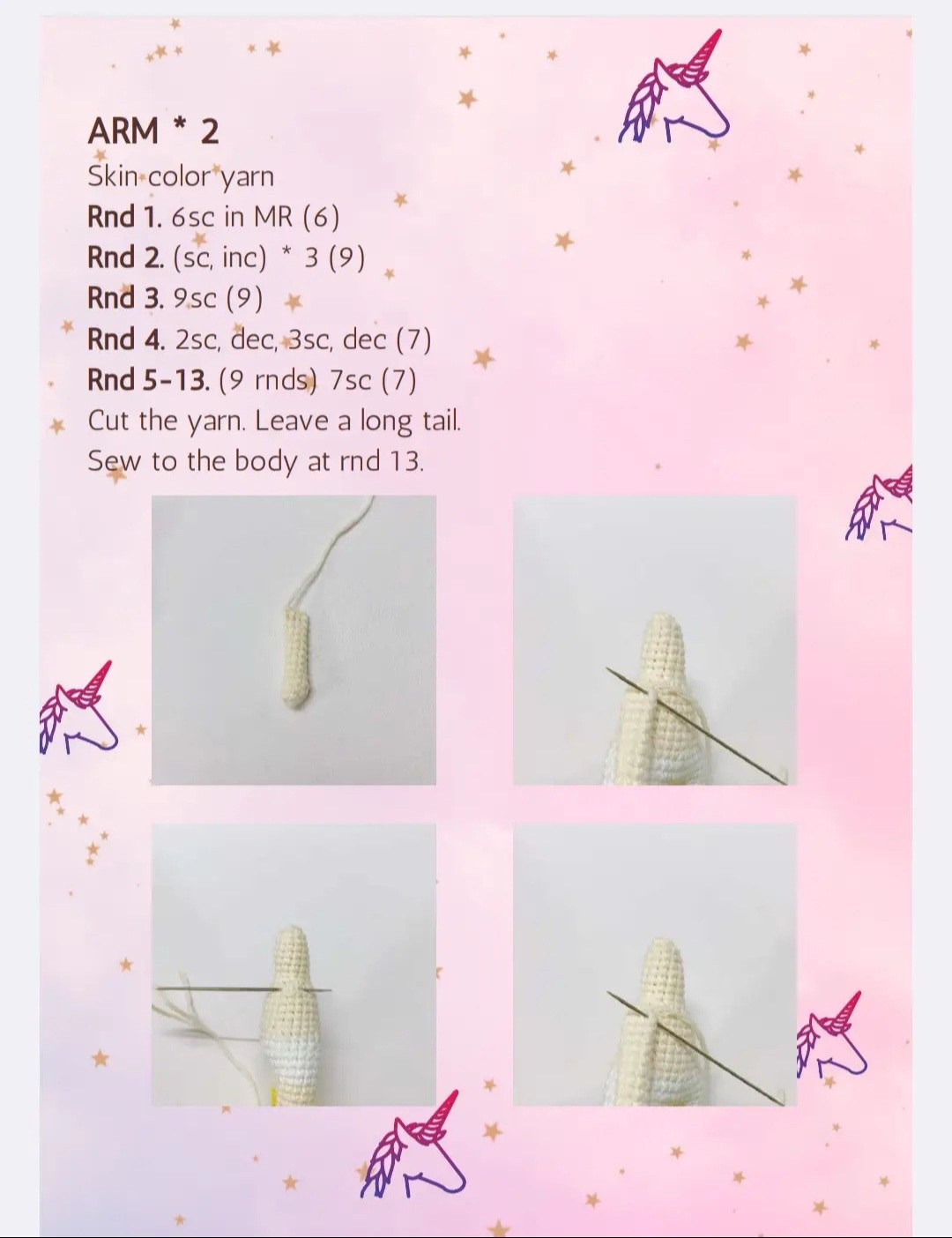 Yuni Unicorn Amigurumi Crochet Pattern Tutorial