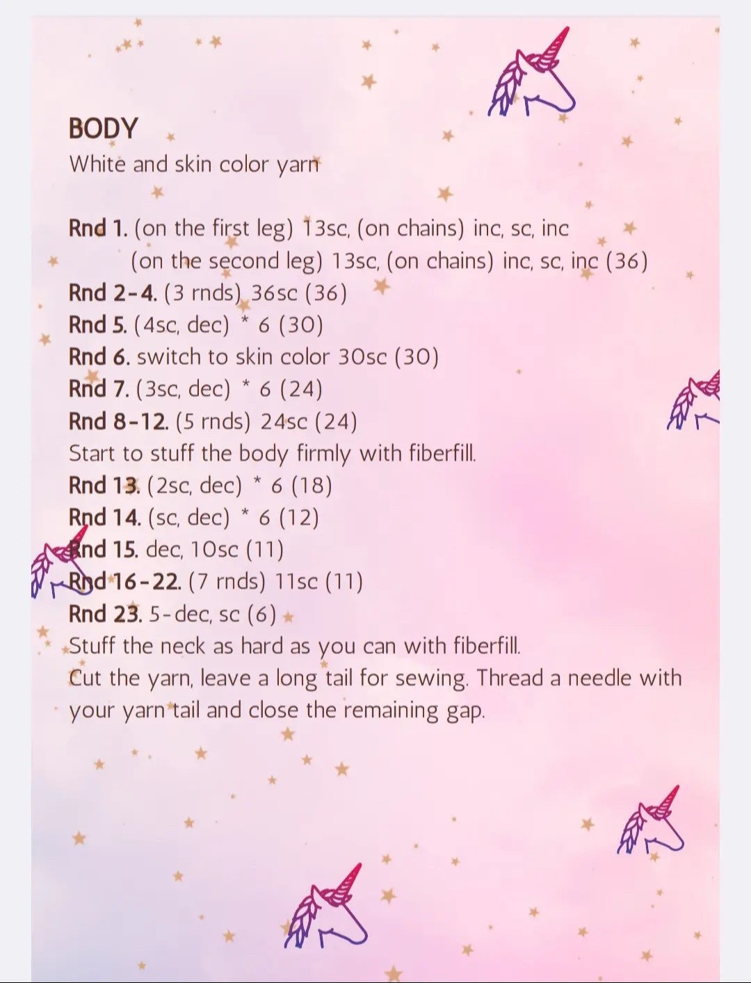 Yuni Unicorn Amigurumi Crochet Pattern Tutorial