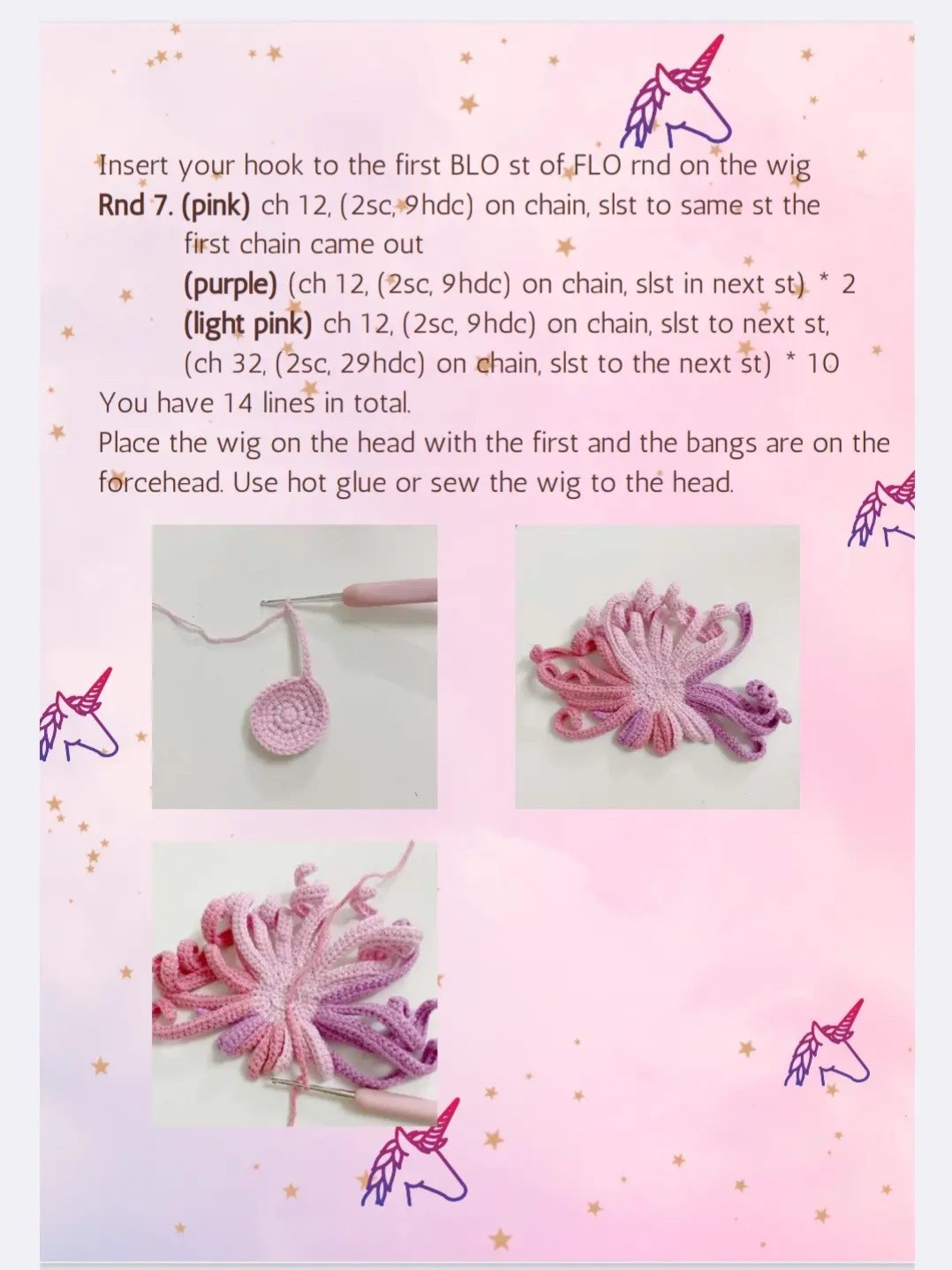 Yuni Unicorn Amigurumi Crochet Pattern Tutorial