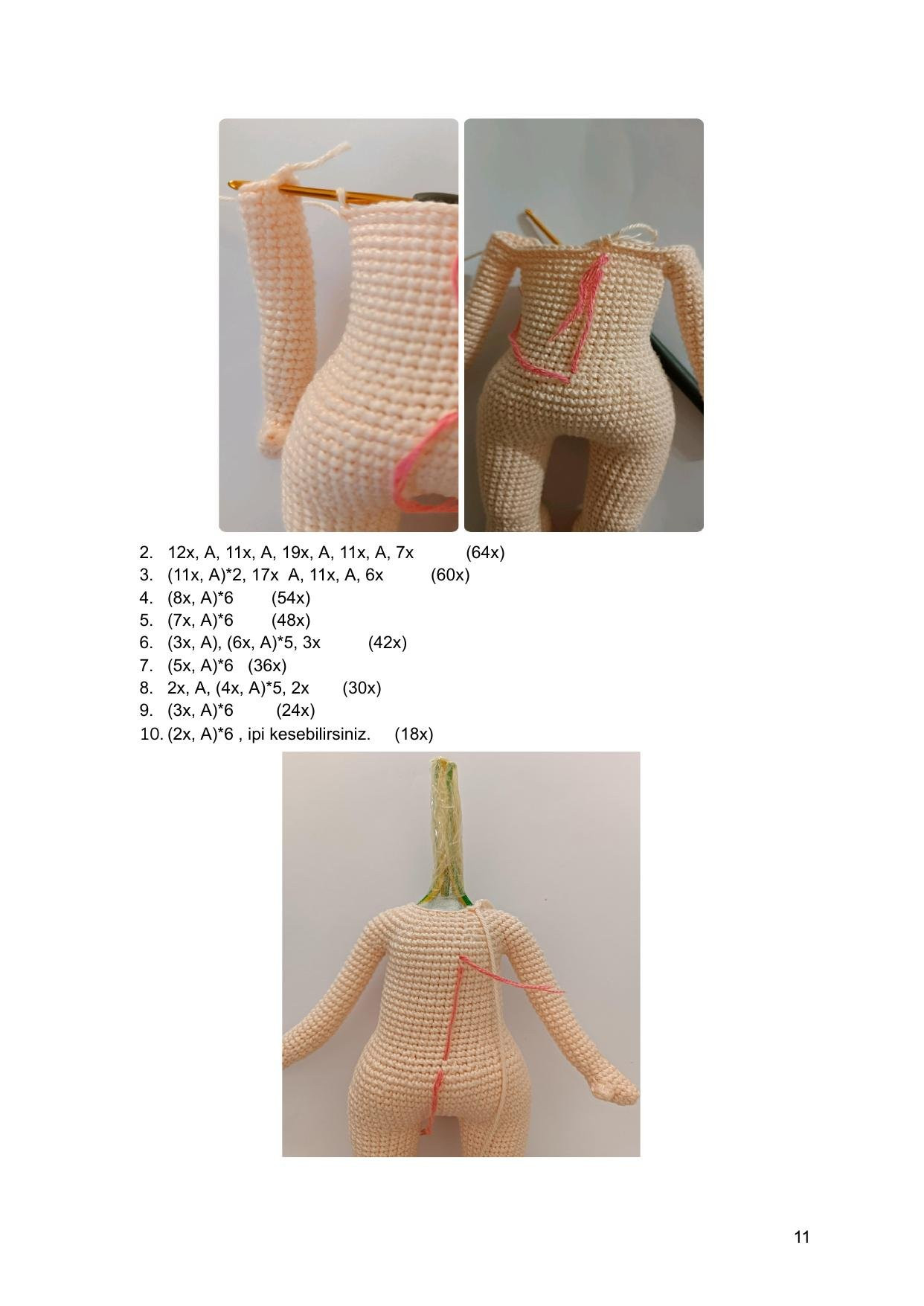 Zeytin Doll Amigurumi Crochet Pattern: Materials, Terms, and Step-by-Step Instructions