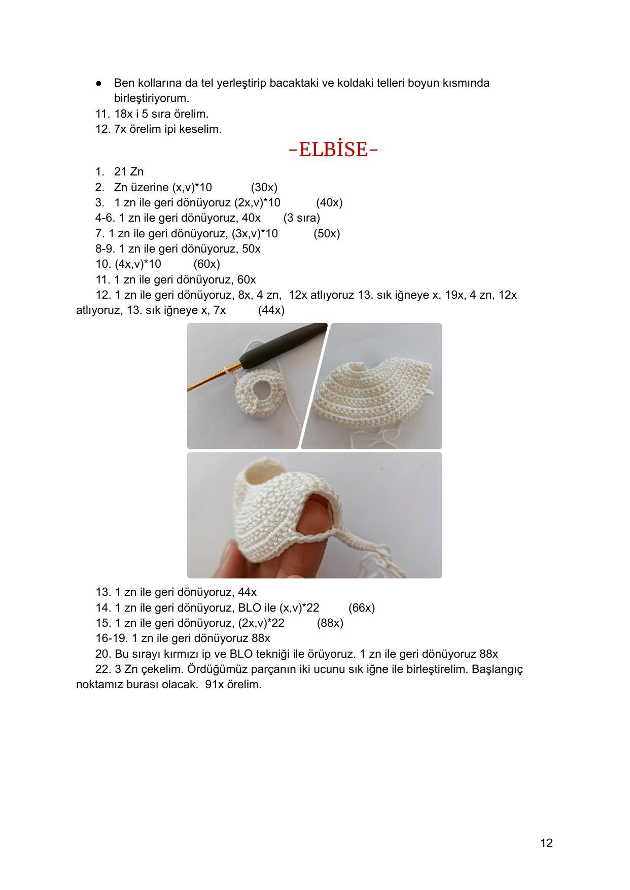 Zeytin Doll Amigurumi Crochet Pattern: Materials, Terms, and Step-by-Step Instructions