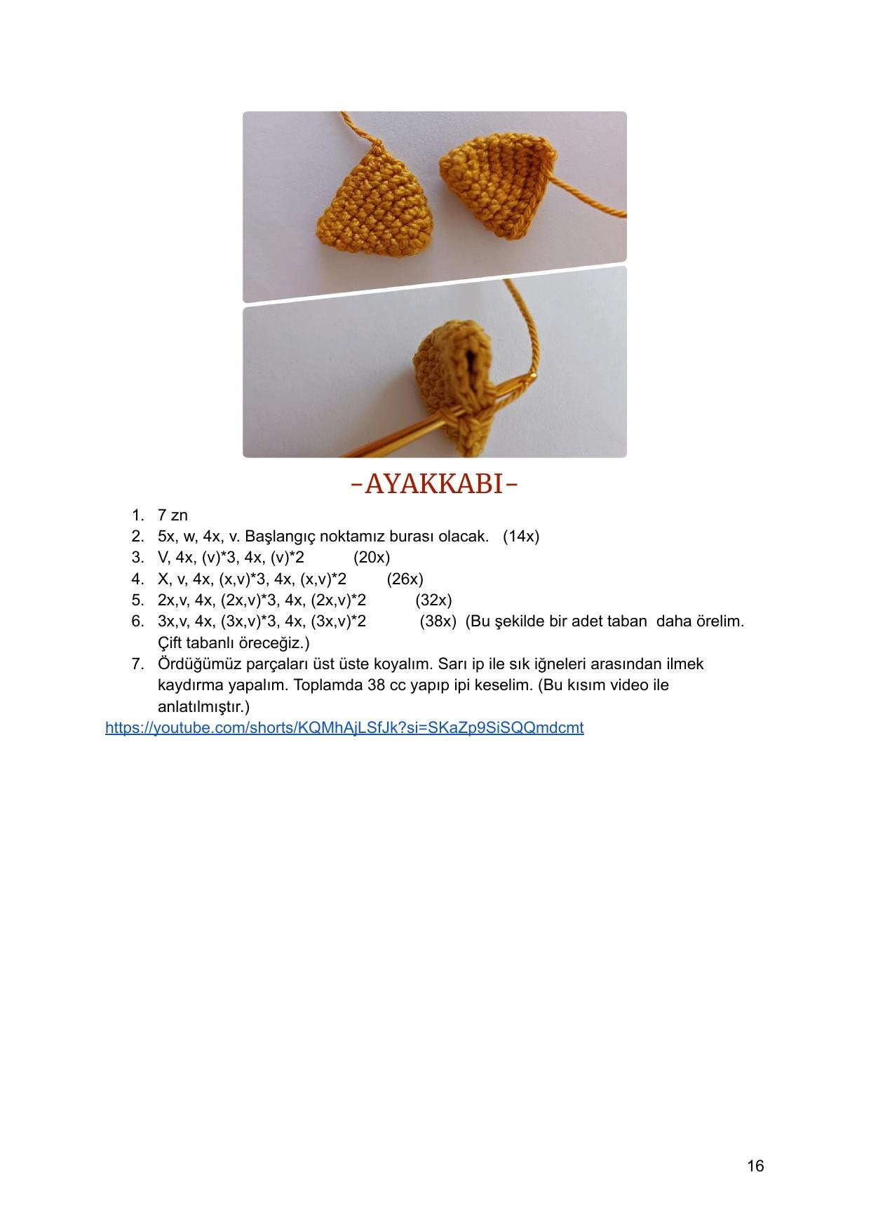 Zeytin Doll Amigurumi Crochet Pattern: Materials, Terms, and Step-by-Step Instructions