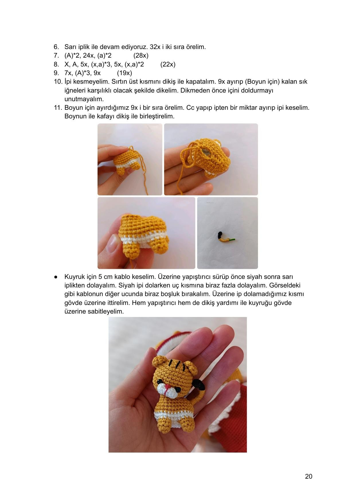 Zeytin Doll Amigurumi Crochet Pattern: Materials, Terms, and Step-by-Step Instructions