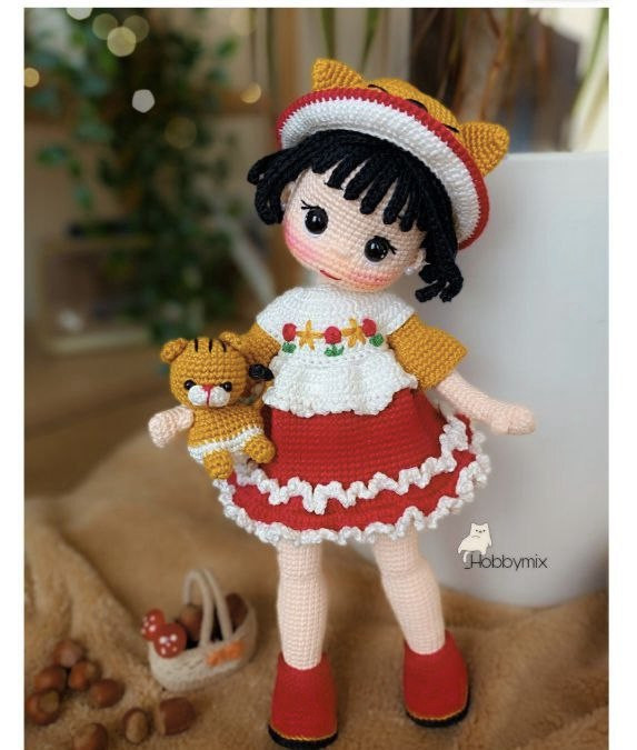 Zeytin Doll Amigurumi Crochet Pattern: Materials, Terms, and Step-by-Step Instructions