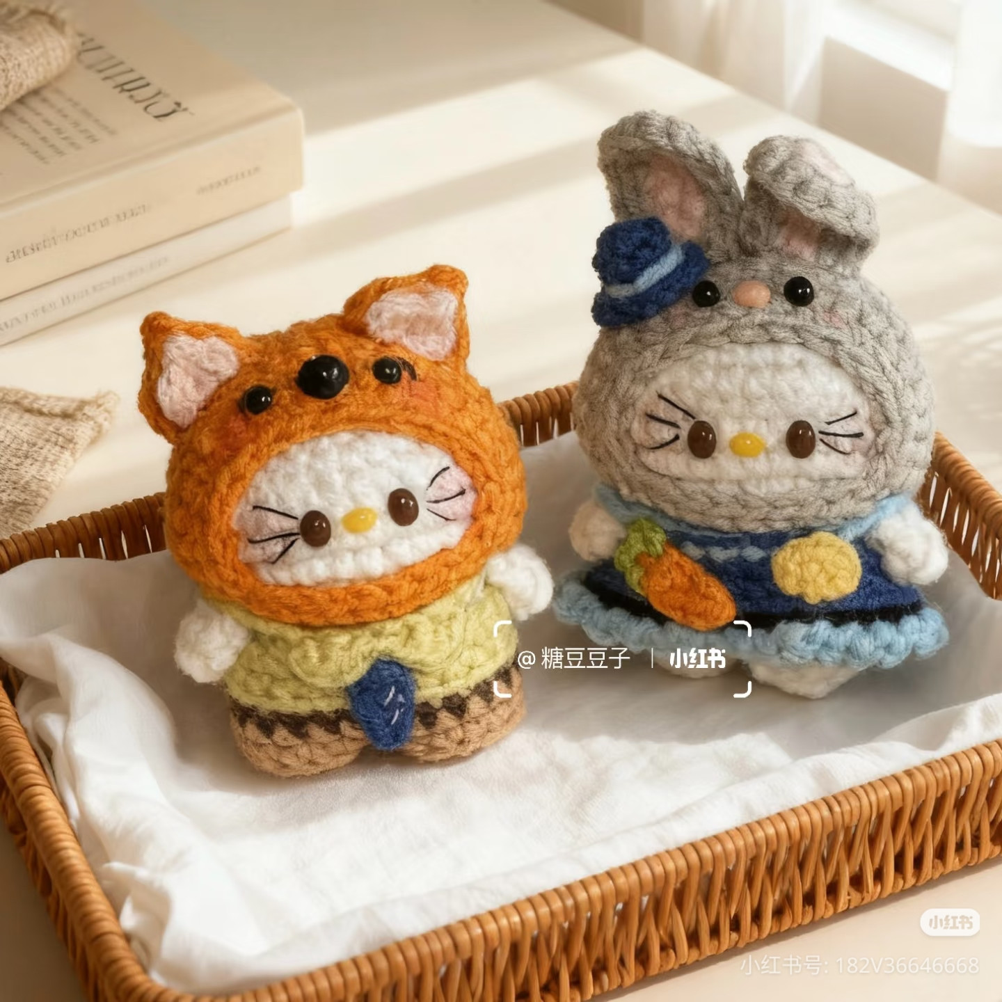 Zootopia Judy and Nick Kitty Crochet Amigurumi Doll Pattern