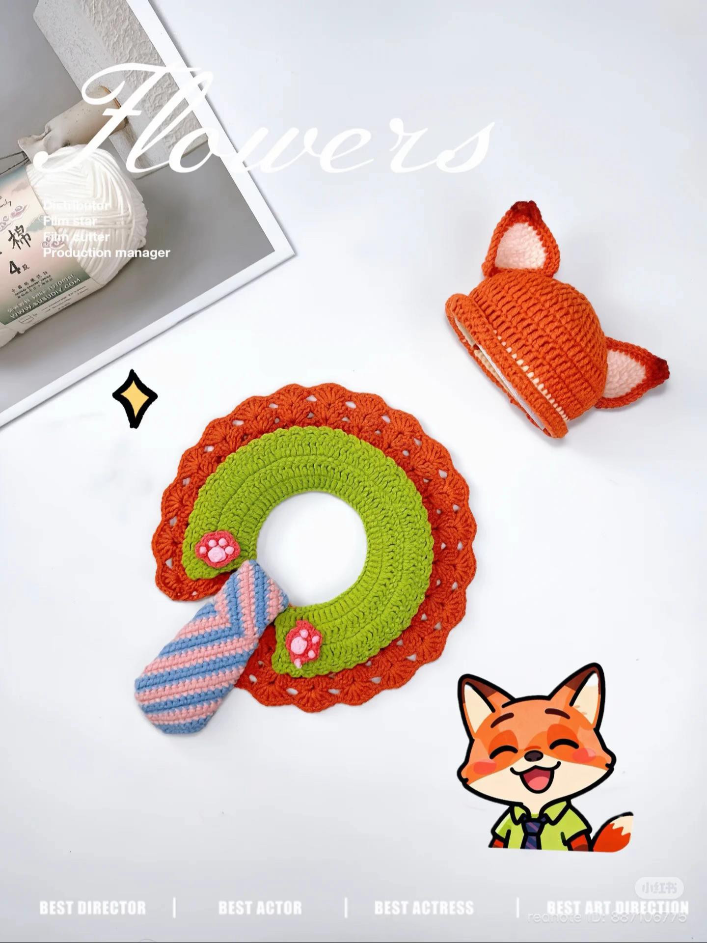 Zootopia Nick Wilde Crochet Hat and Scarf Pattern Tutorial
