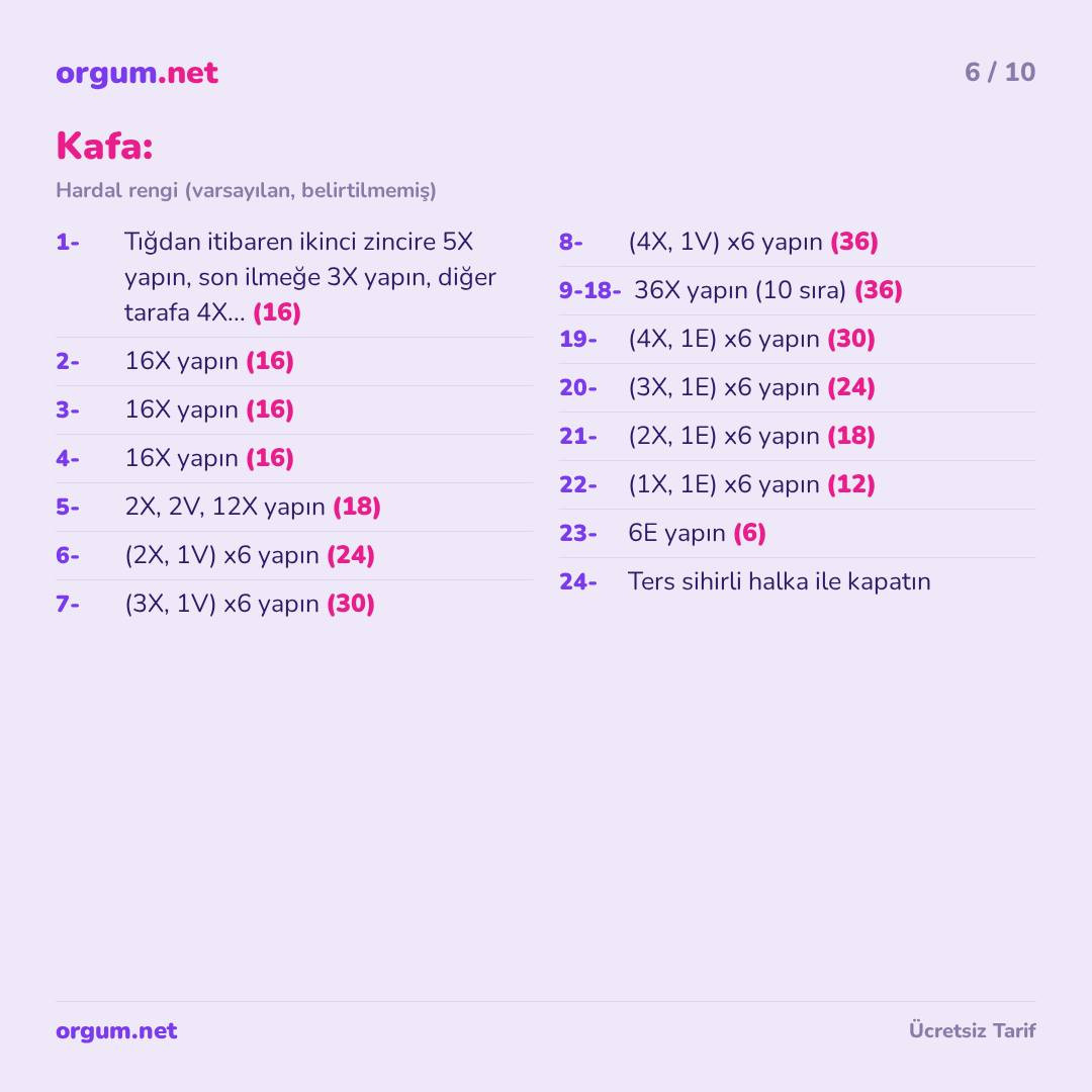 Zürafa Brigitte Amigurumi - Ücretsiz Mıknatıs Tarifi (Girafa Brigitte)