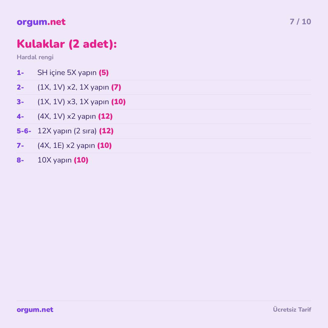 Zürafa Brigitte Amigurumi - Ücretsiz Mıknatıs Tarifi (Girafa Brigitte)