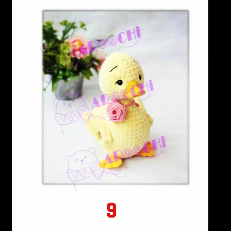 آموزش گام به گام بافتن اردک زرد و نارنجی به روش کروشیت (Amigurumi)