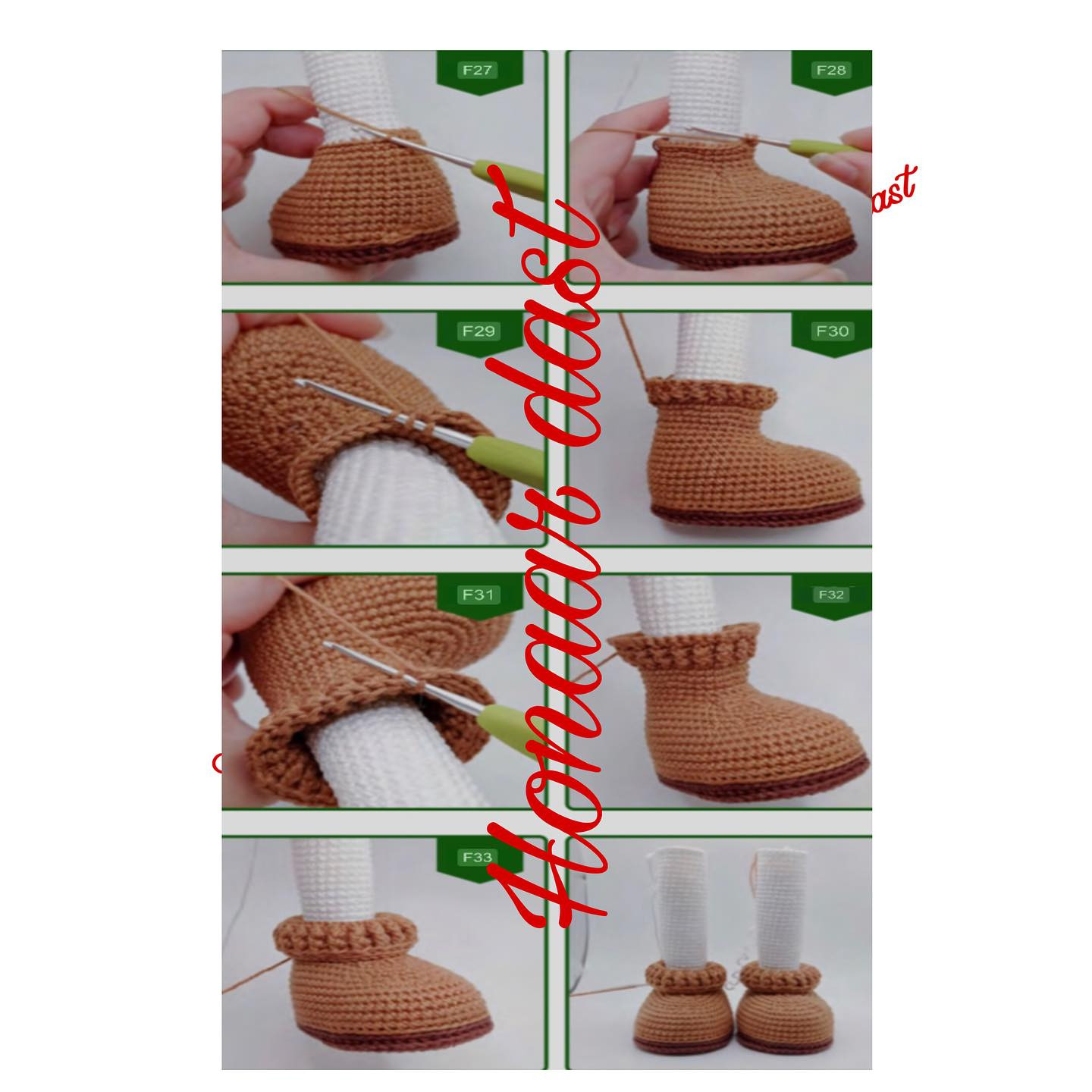 آموزش گام به گام بافتن برف‌انگلی کریسمس (Amigurumi Snowman) با جزئیات کامل