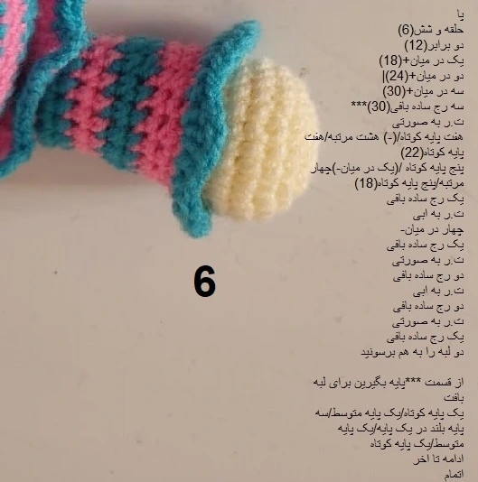 آموزش گام به گام بافتن خرگوش بامزه و کلاه صورتی با قلاب