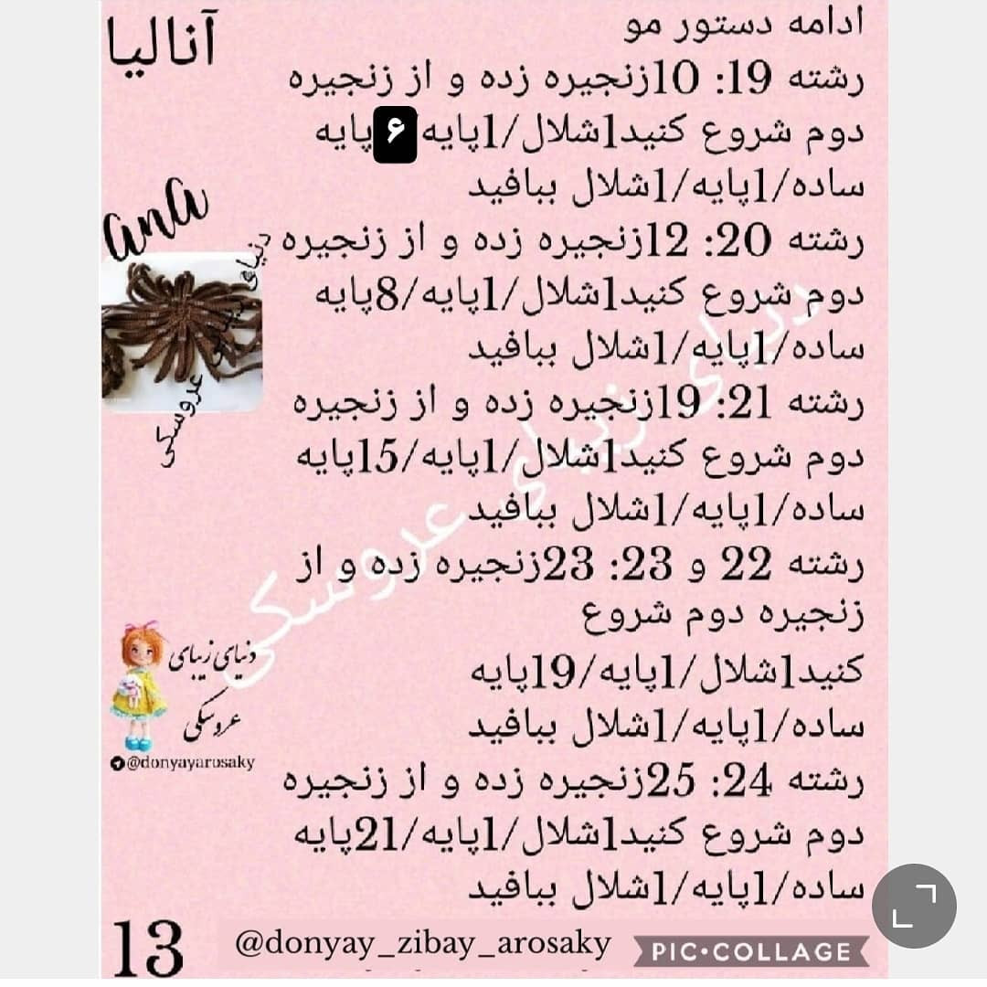 آموزش رایگان بافت عروسک انالیا (Ana) - قسمت اول: دست و پا